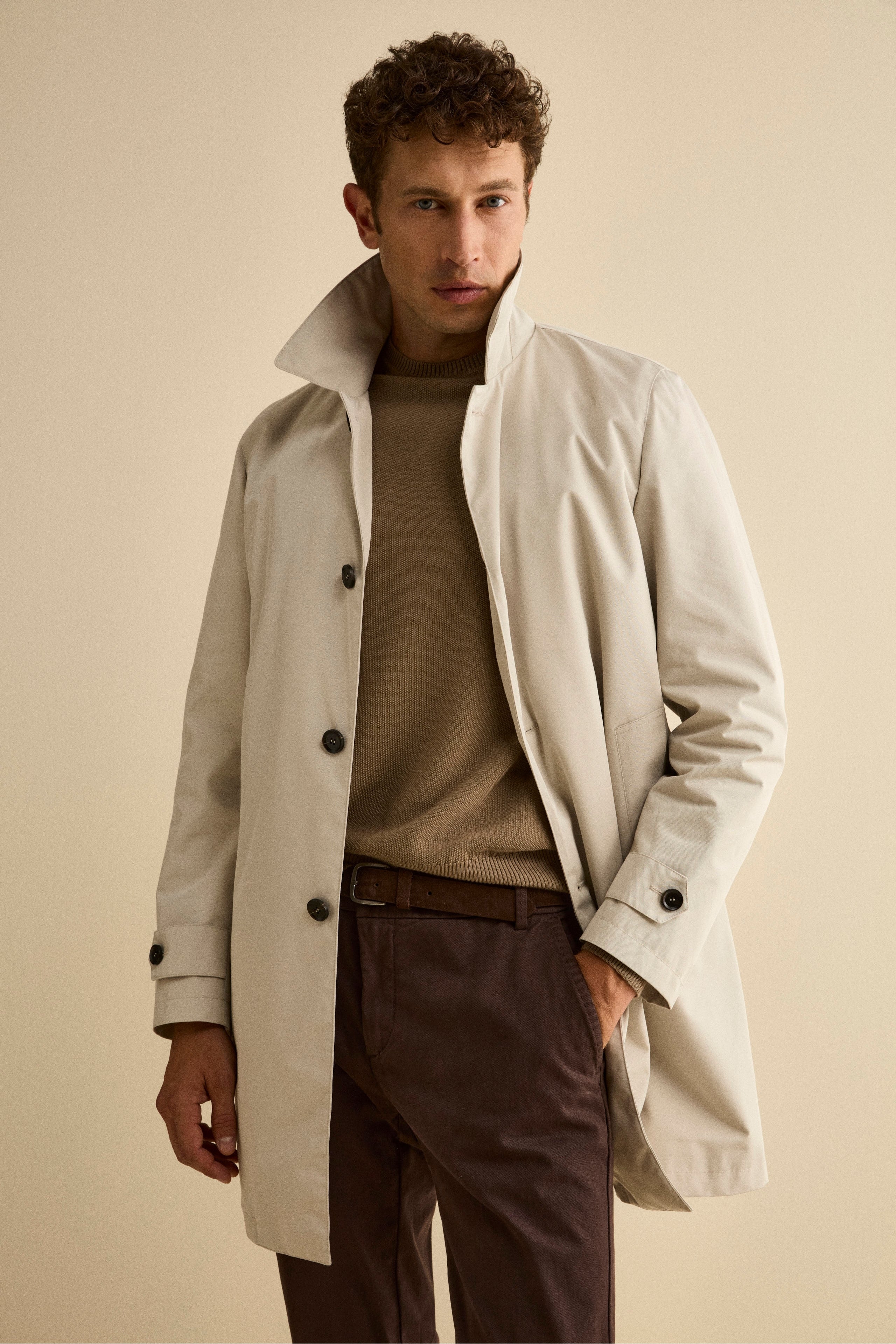 Impermeabile Invernale Midi con Trapunta - GHIACCIO