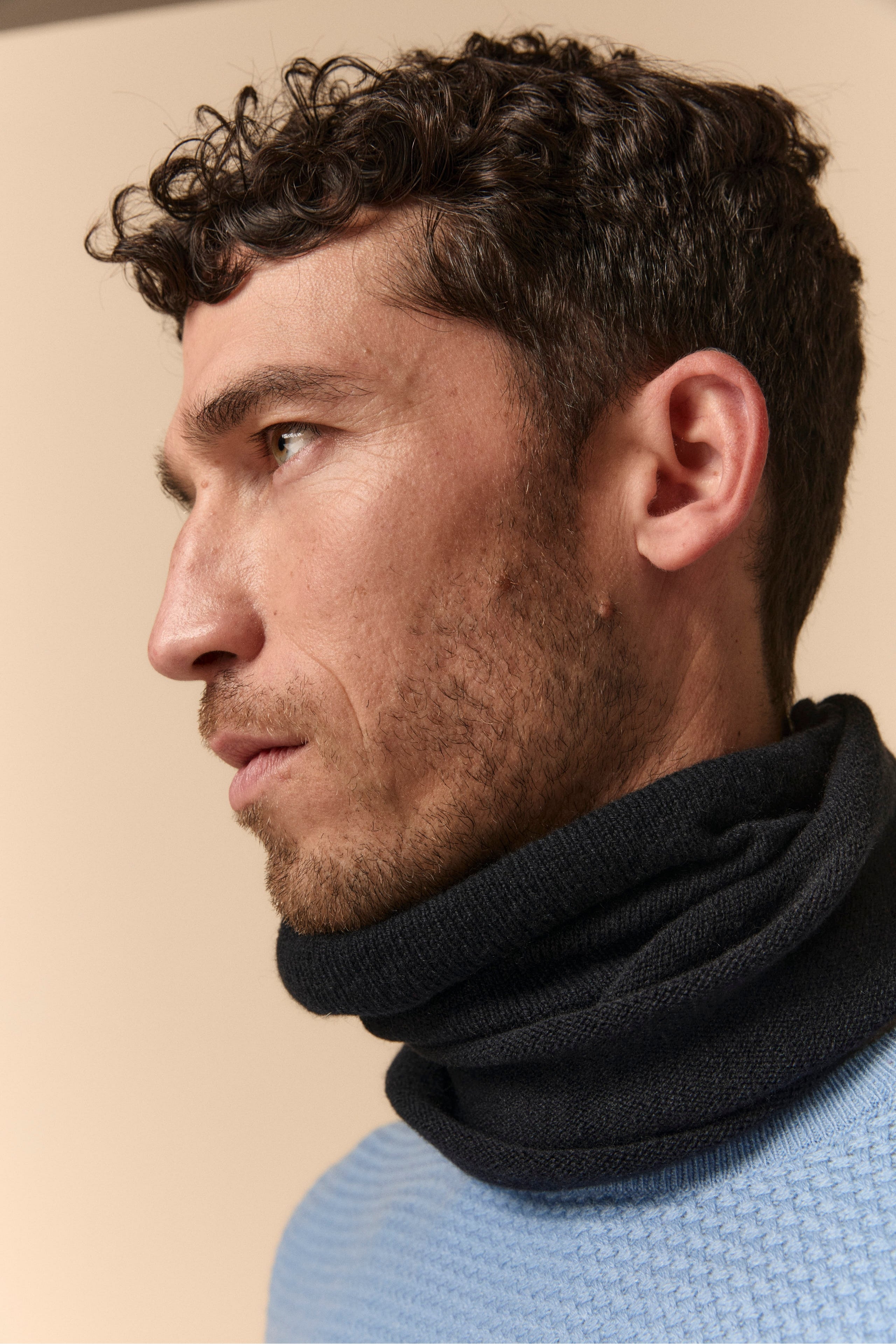 Scaldacollo in cashmere BLU MARINE