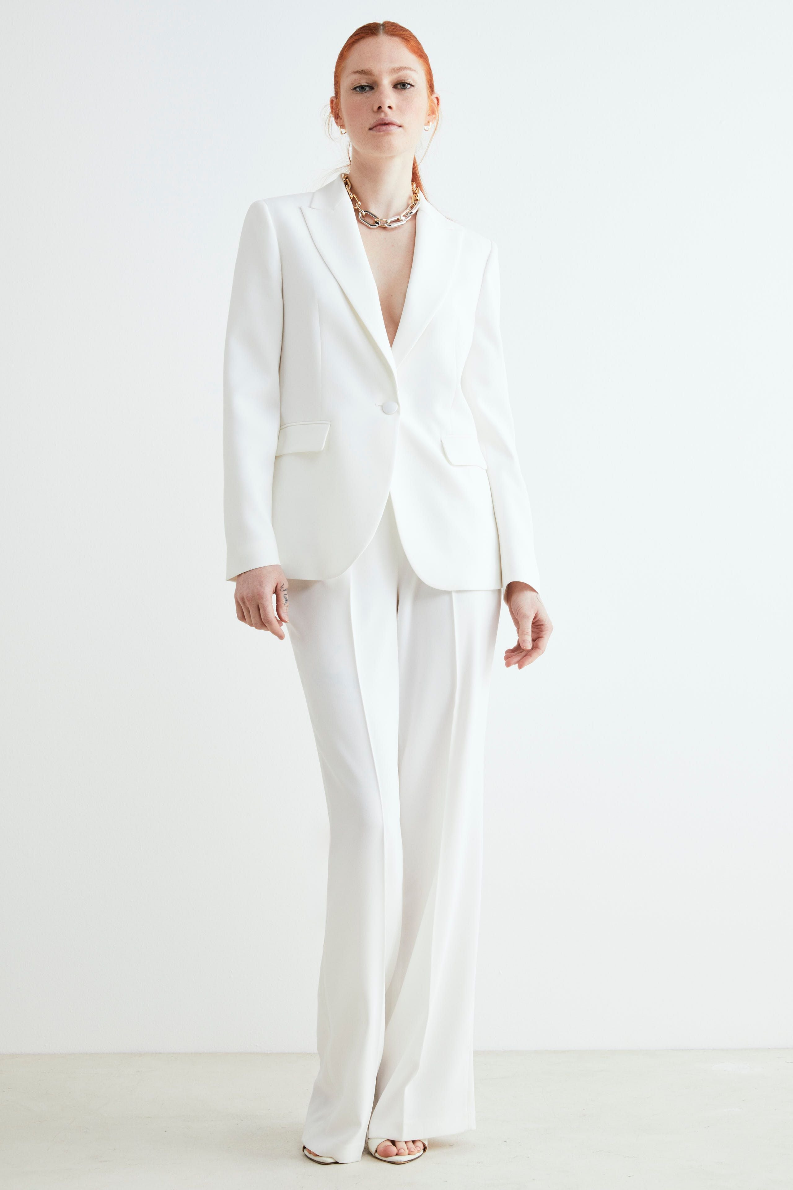Blazer bianco elegante - PANNA