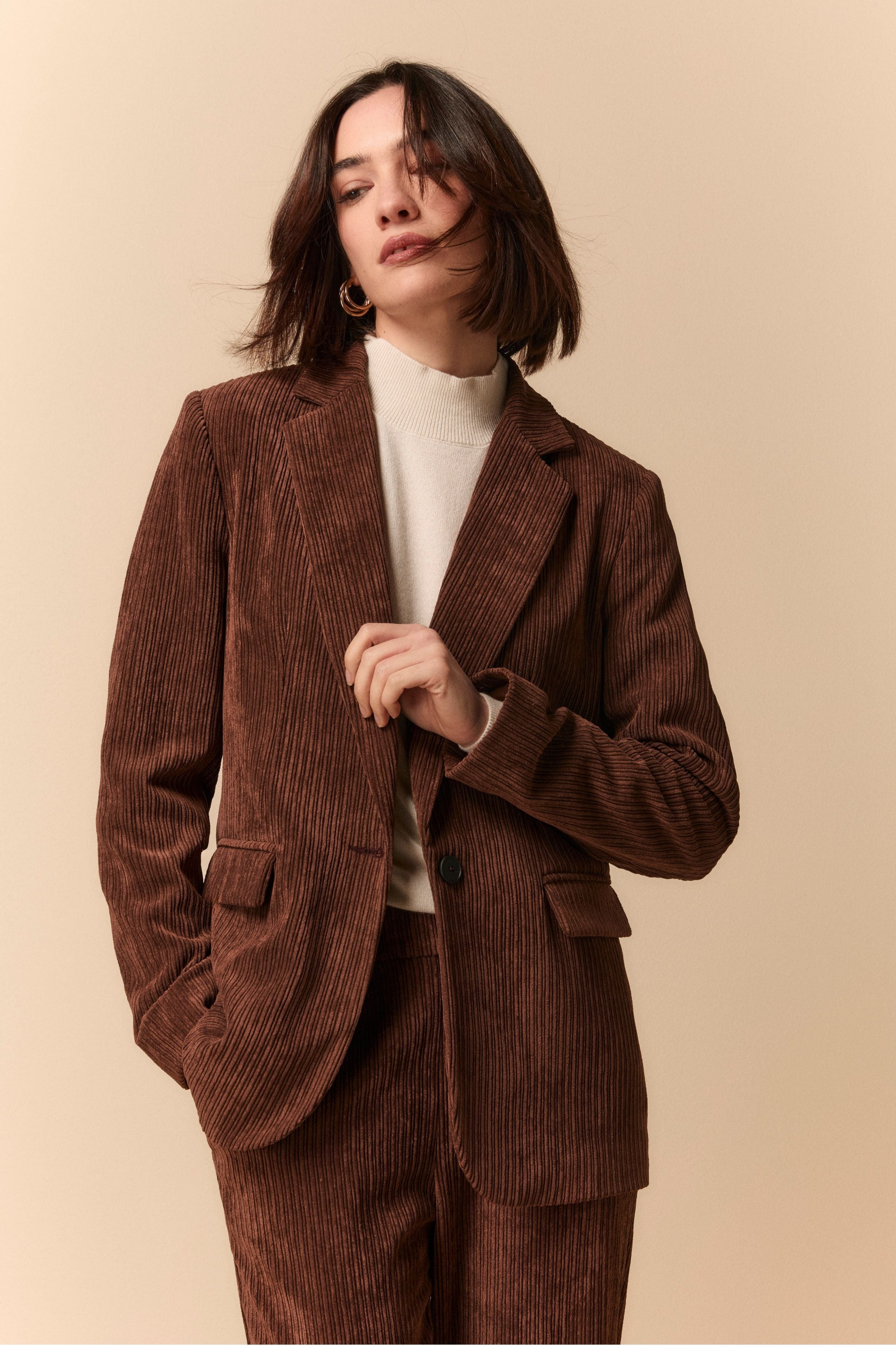 Giacca in Velluto a Coste CANNELLA