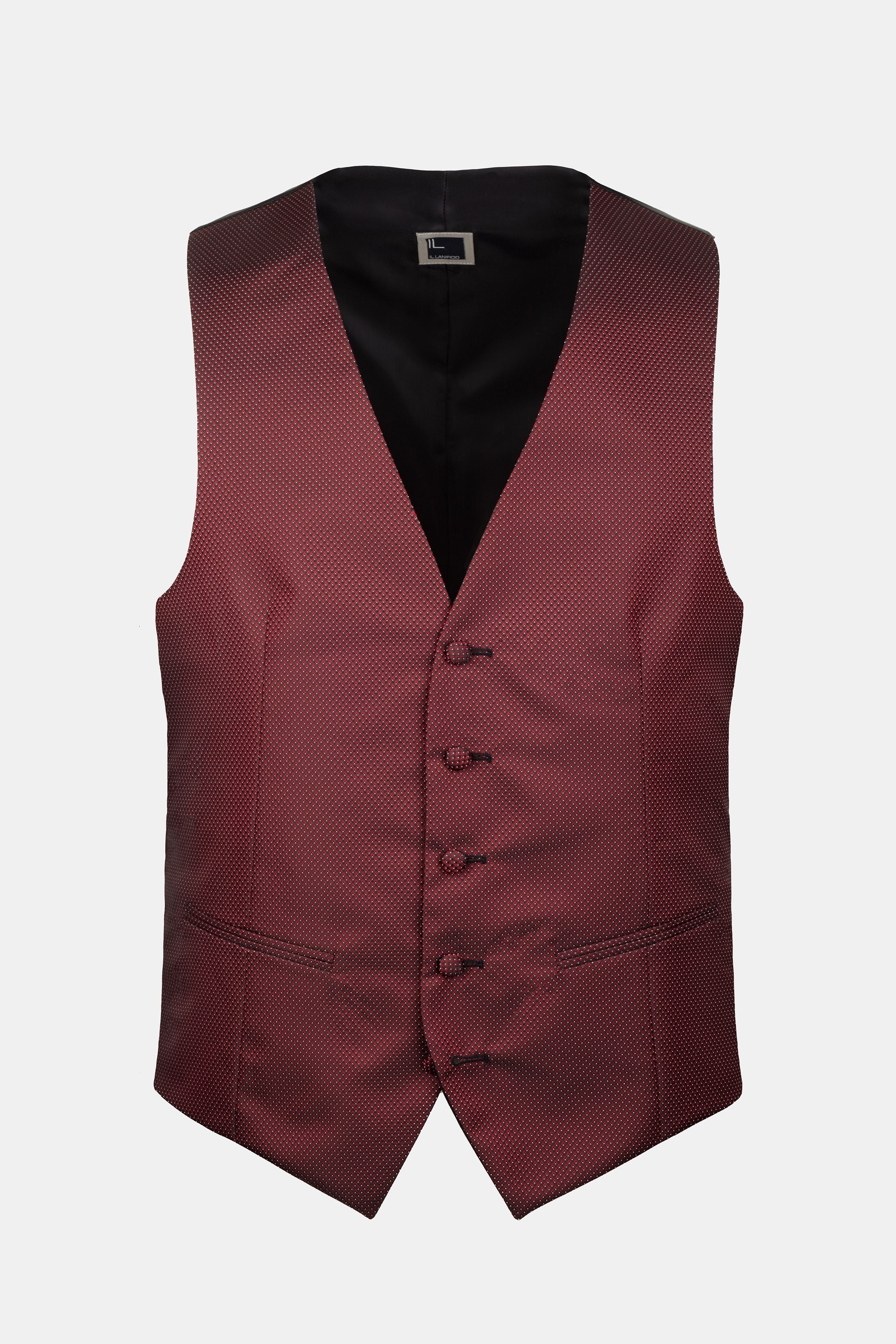 Abito Bordeaux Gilet Uomo Elegante Bordeaux Gilet Bordeaux BORDEAUX 44