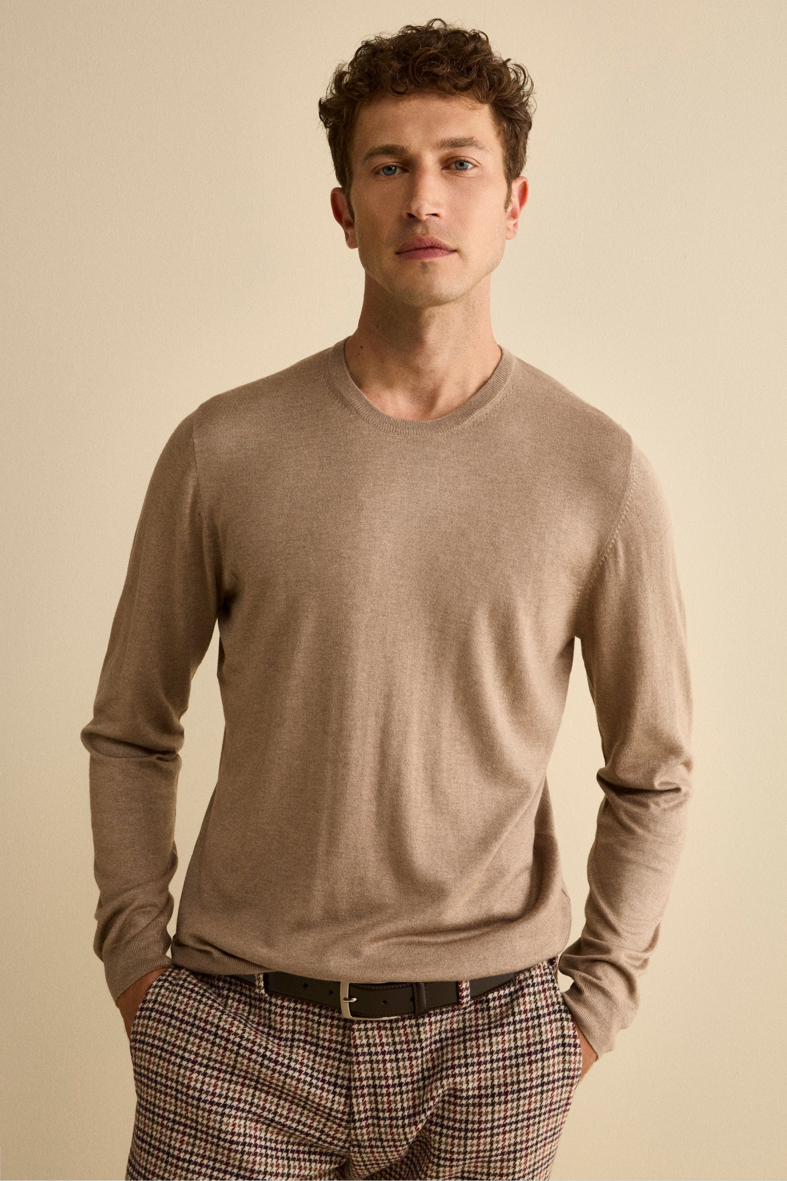Maglia extrafine in seta e cashmere - VISONE