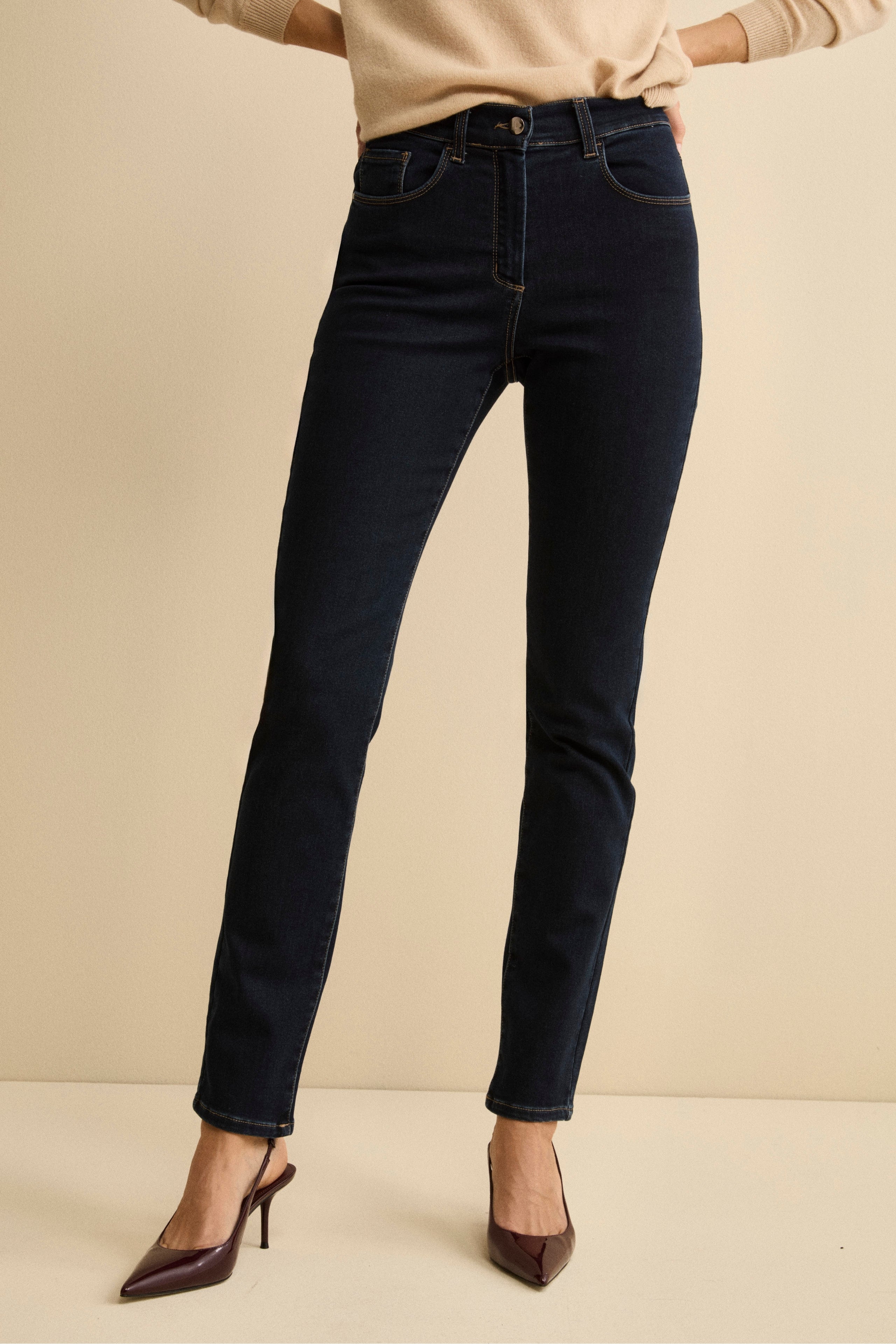 Jeans a Sigaretta Slim Fit in Misto Cotone - JEANS
