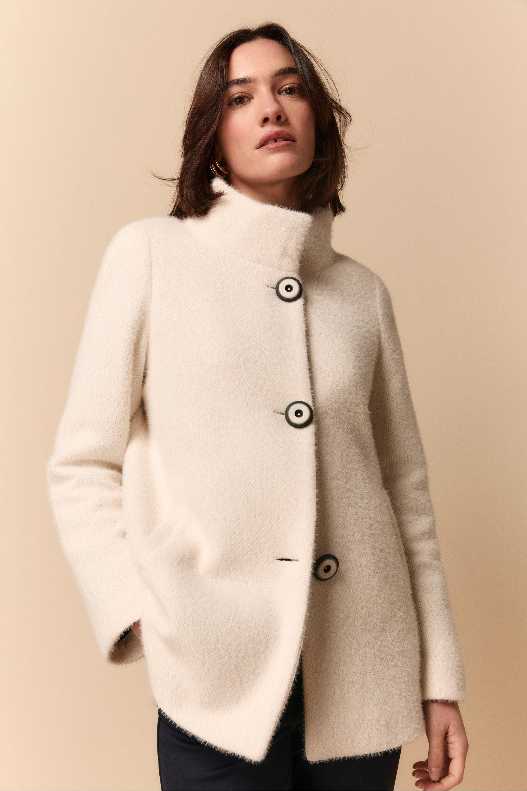 PIECES Pcnova Cappotto Corto Donna – Giacca Grigia, Taglio Moderno, Marchio Danese