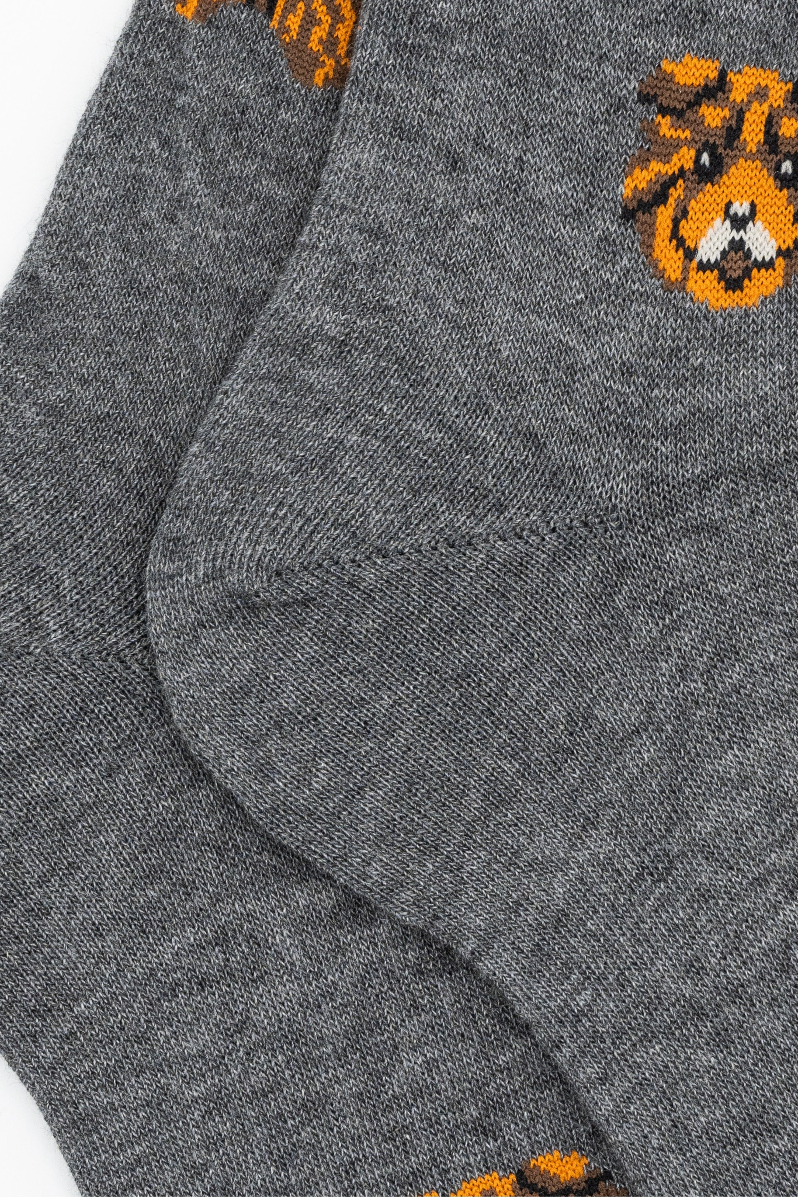 Calze Lunghe in Cotone Fantsia Cani - GRIGIO SCURO