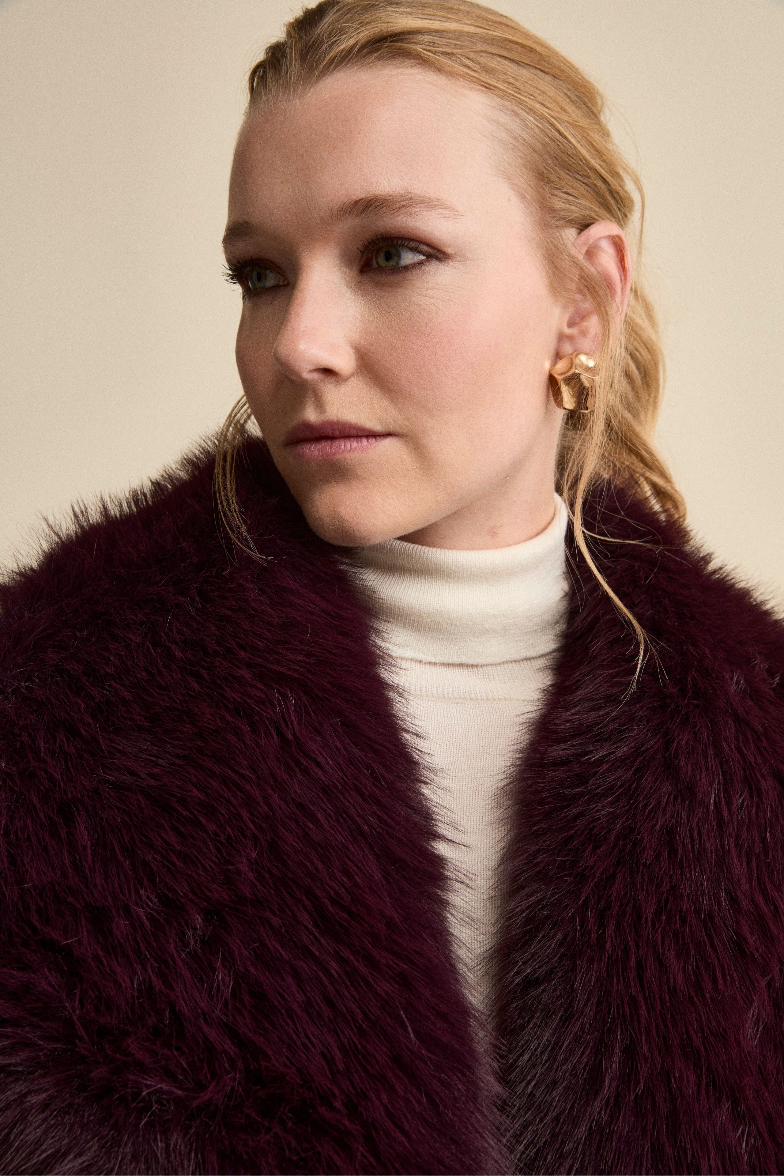 Pelliccia Corta Foderata - BORDEAUX