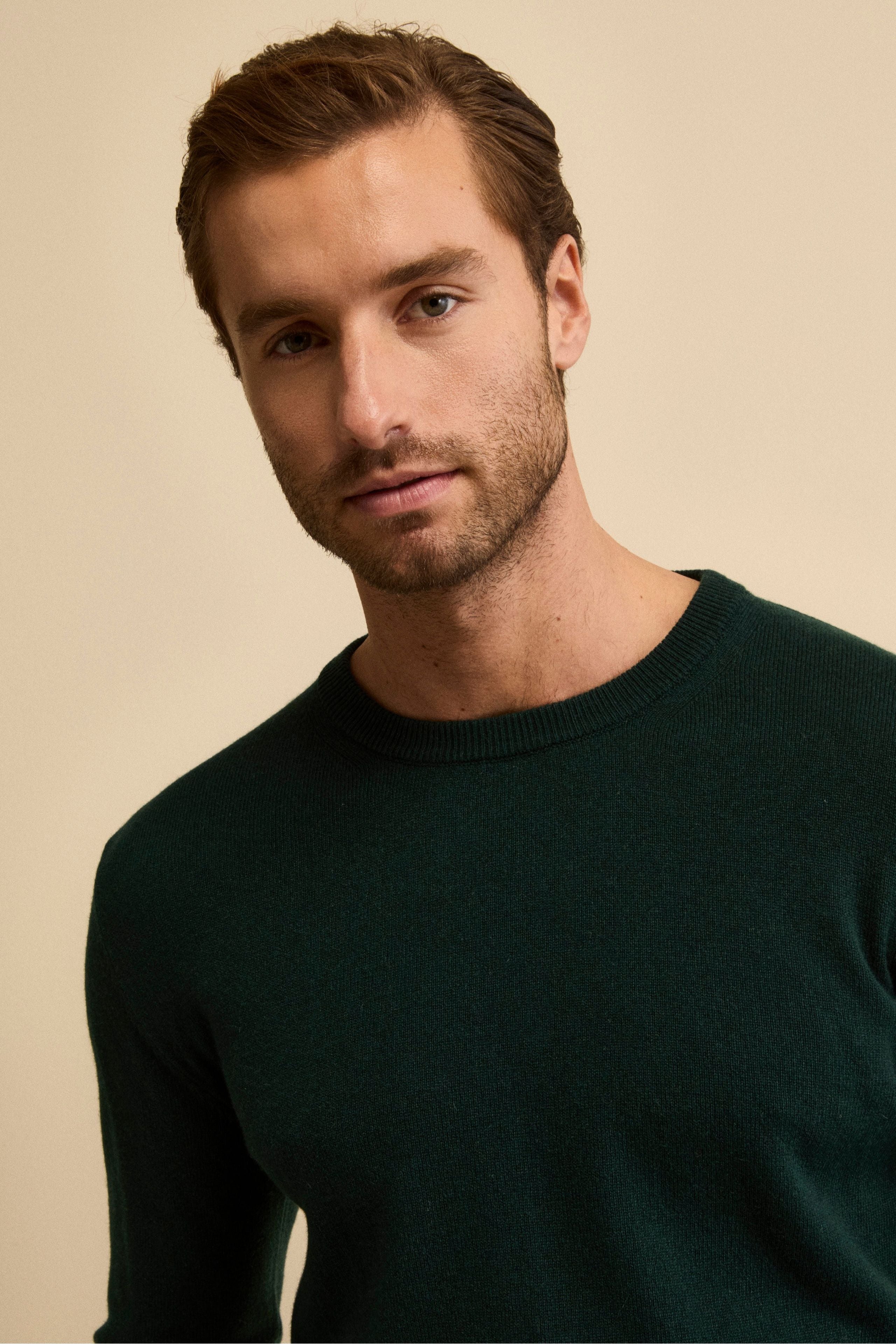 Girocollo in cashmere e seta - VERDONE