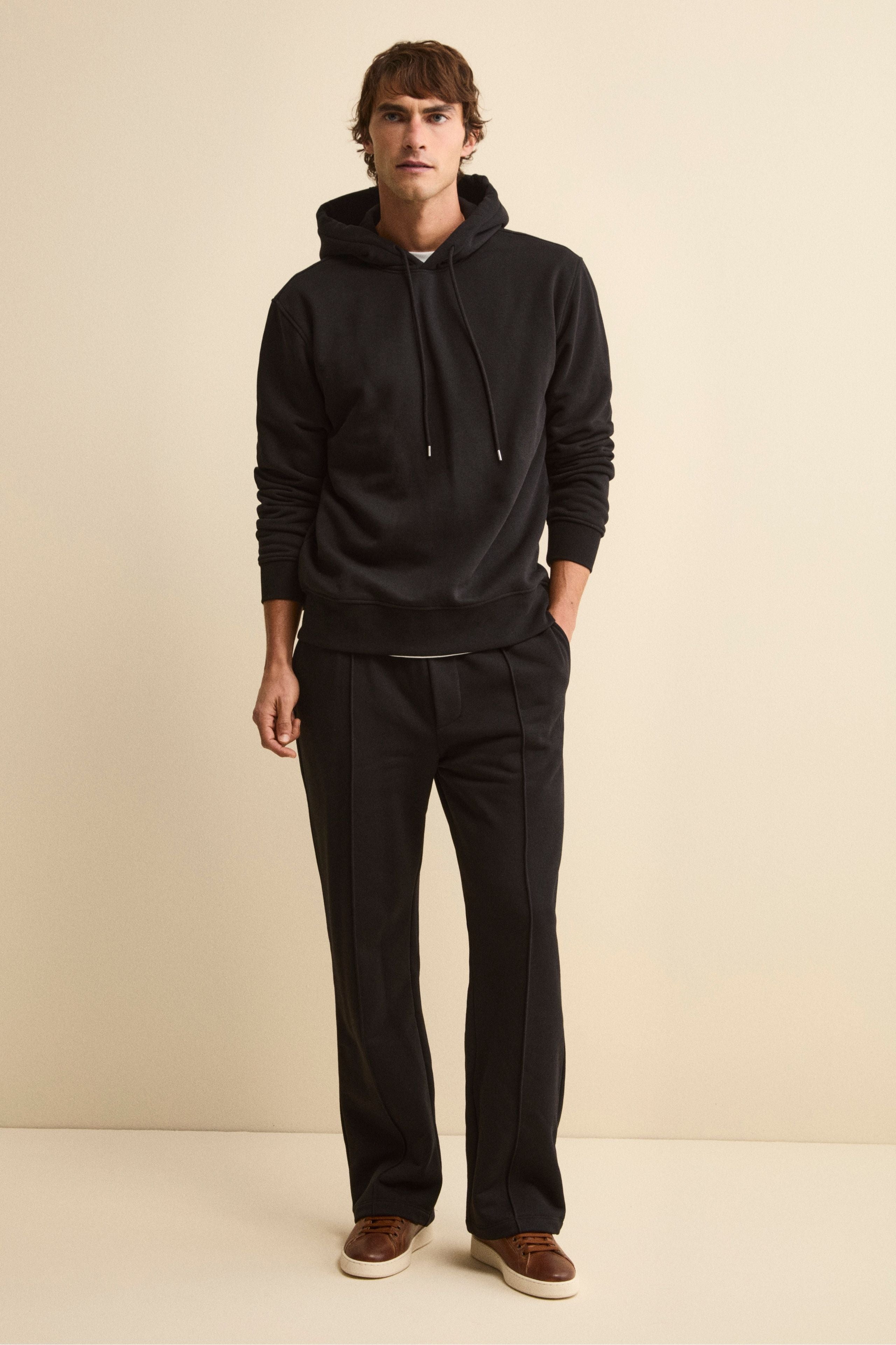 Pantalone Sportivo a Gamba Larga - NERO