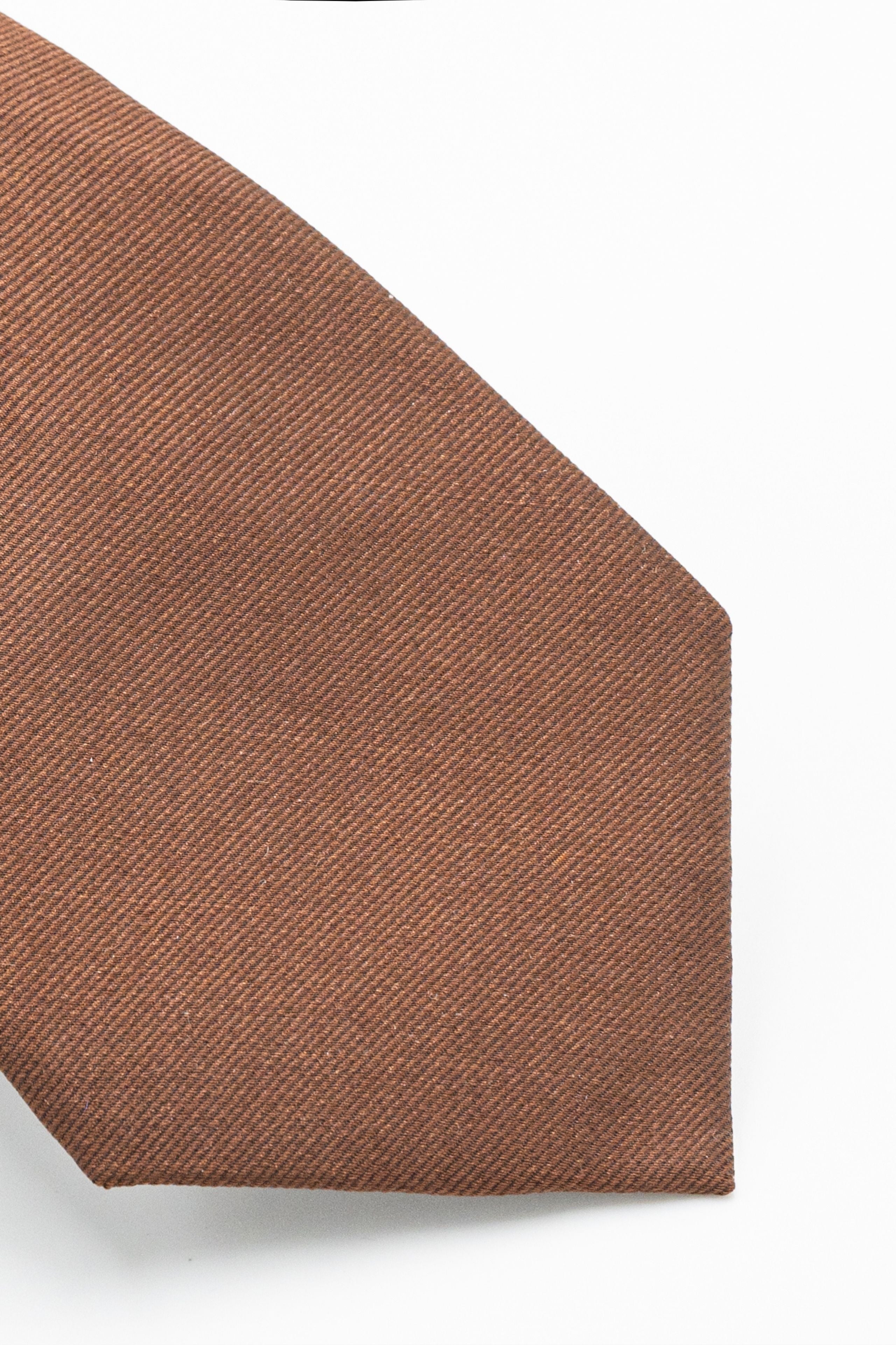 Cravatta in Pura Seta - RUGGINE