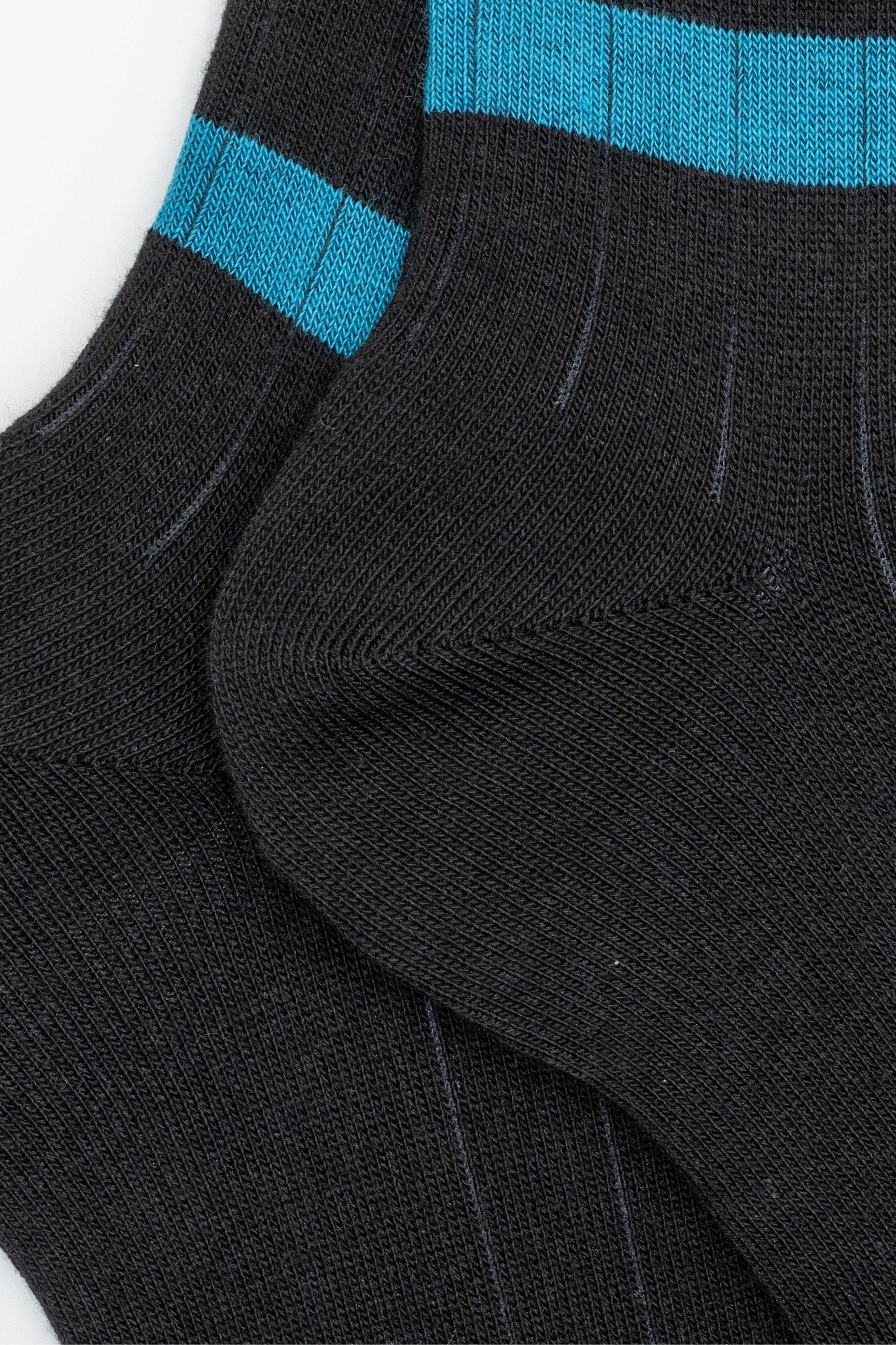 Calze Lunghe in Cotone - NERO RIGATO