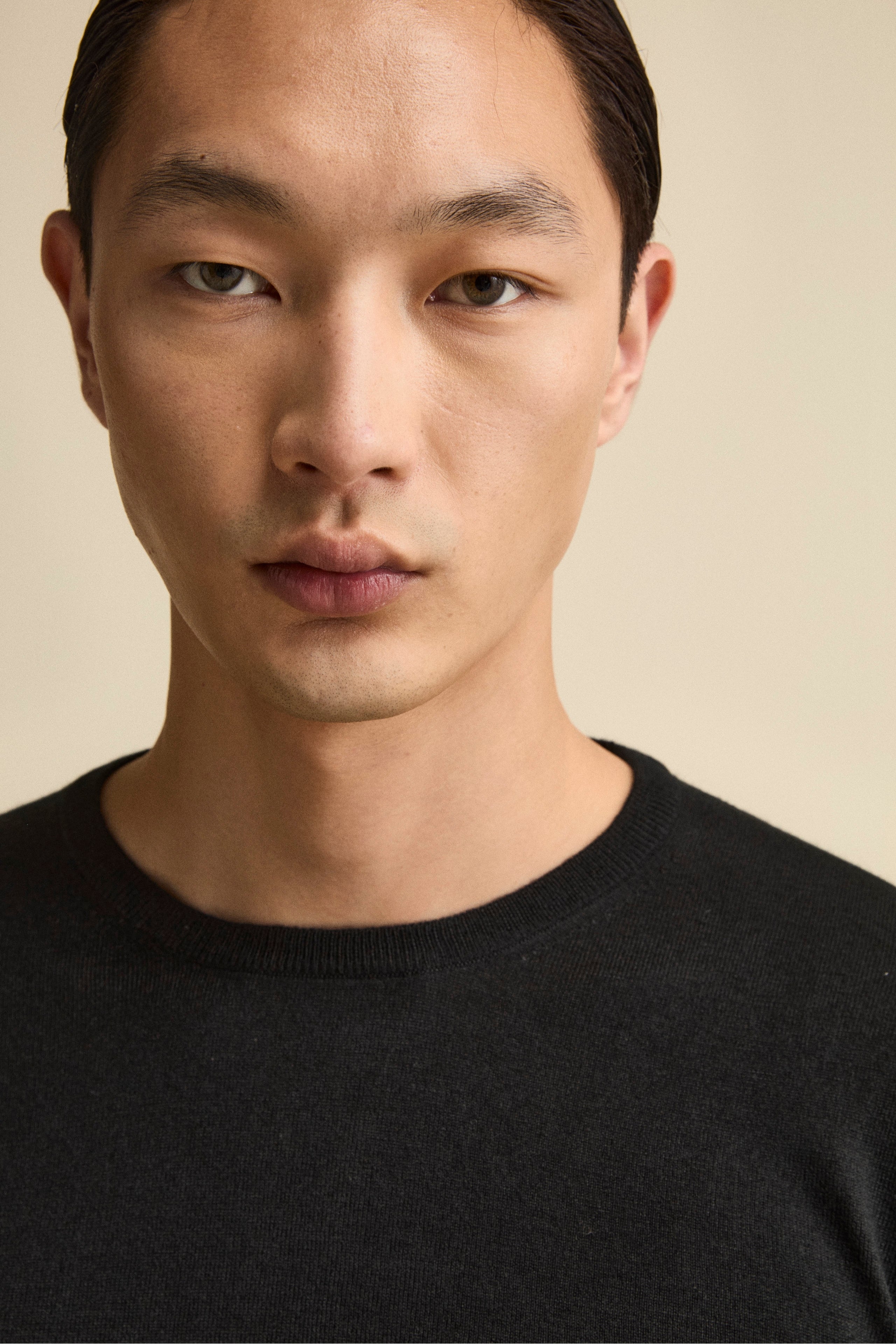 Maglia extrafine in seta e cashmere - NERO