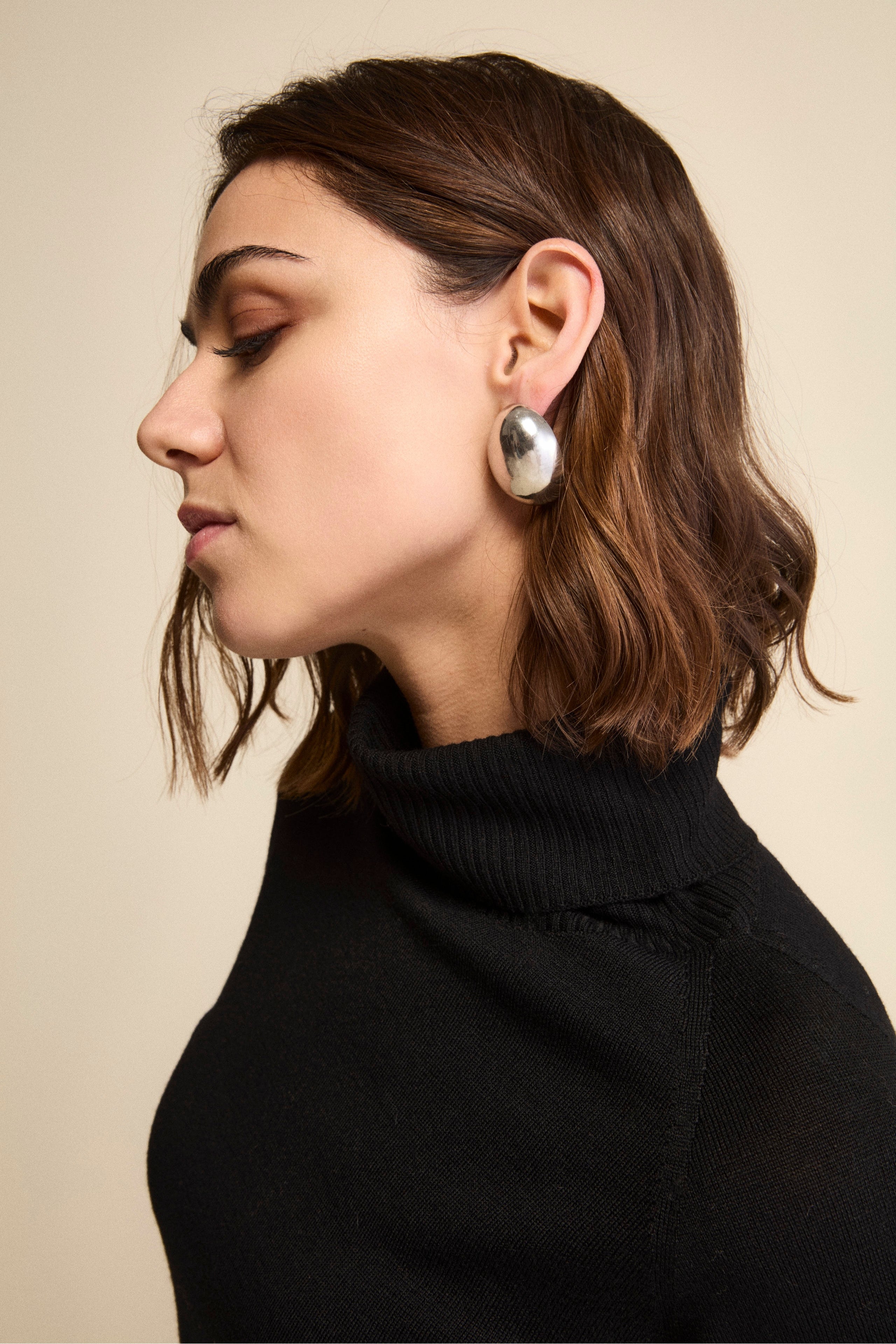 Dolcevita Raglan in Lana Merino - NERO