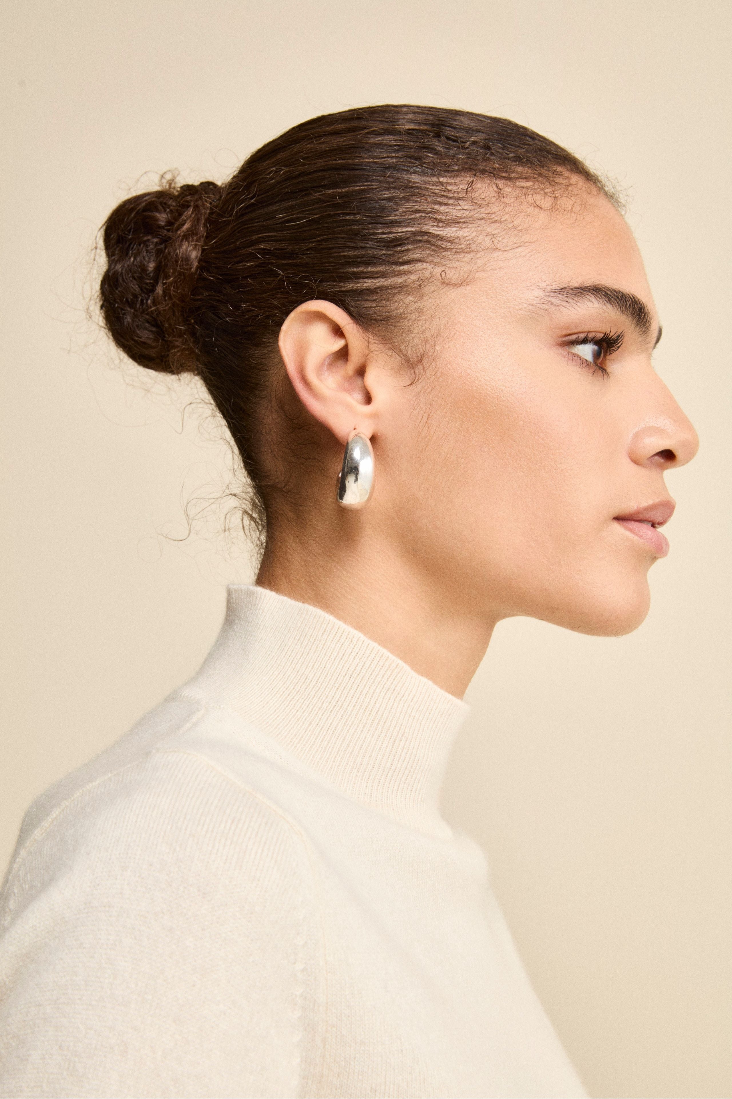 Lupetto in Seta e Cashmere - LATTE