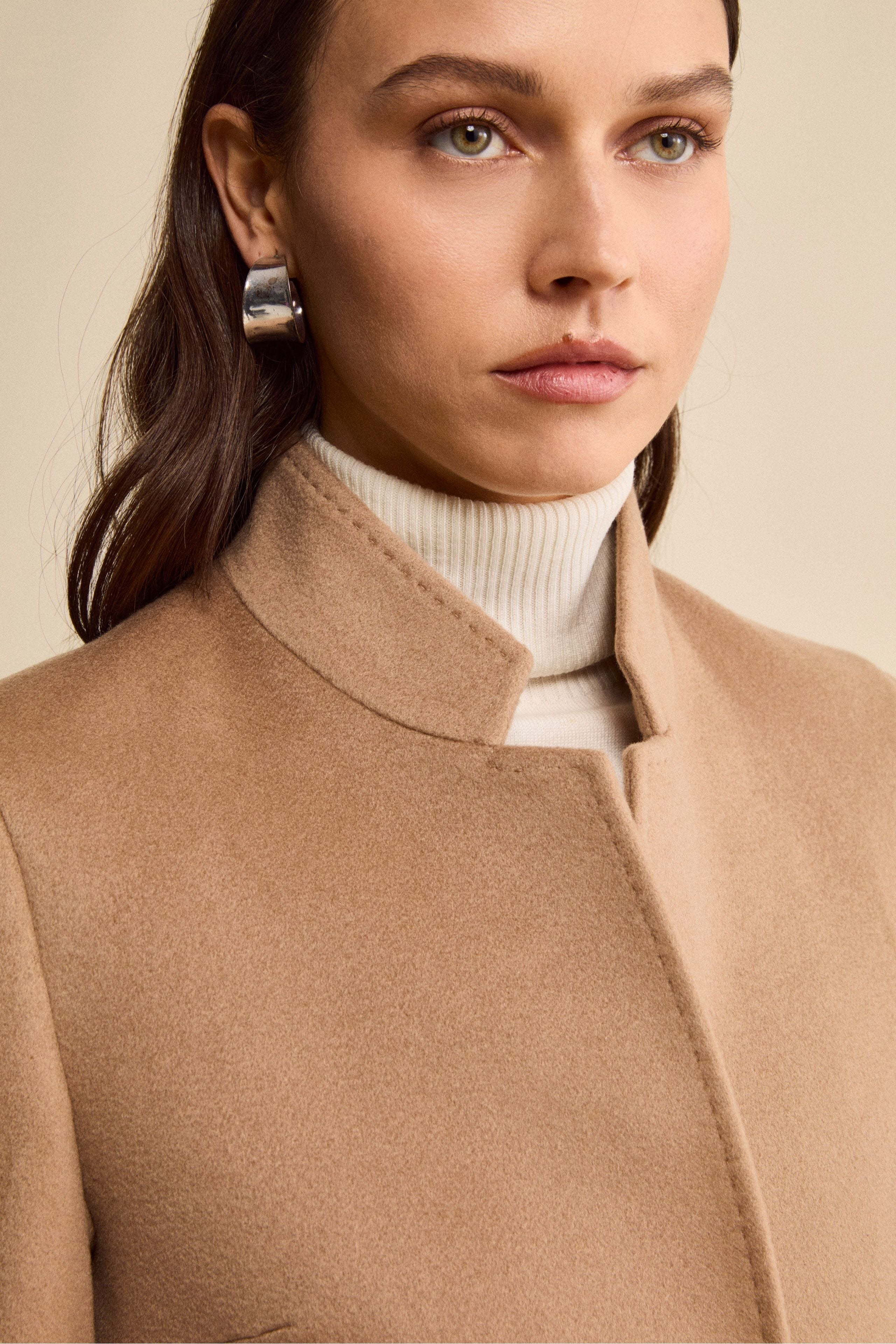 Cappotto in cashmere da donna - CAMMELLO