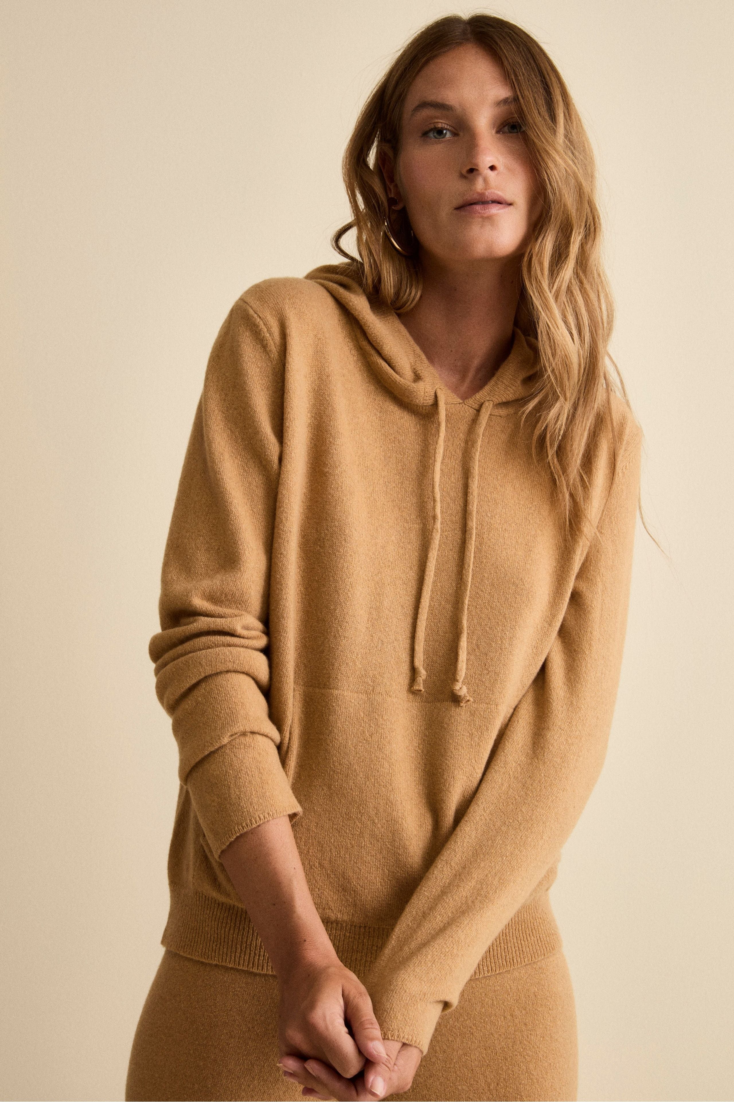 Tuta in cashmere - CAMMELLO