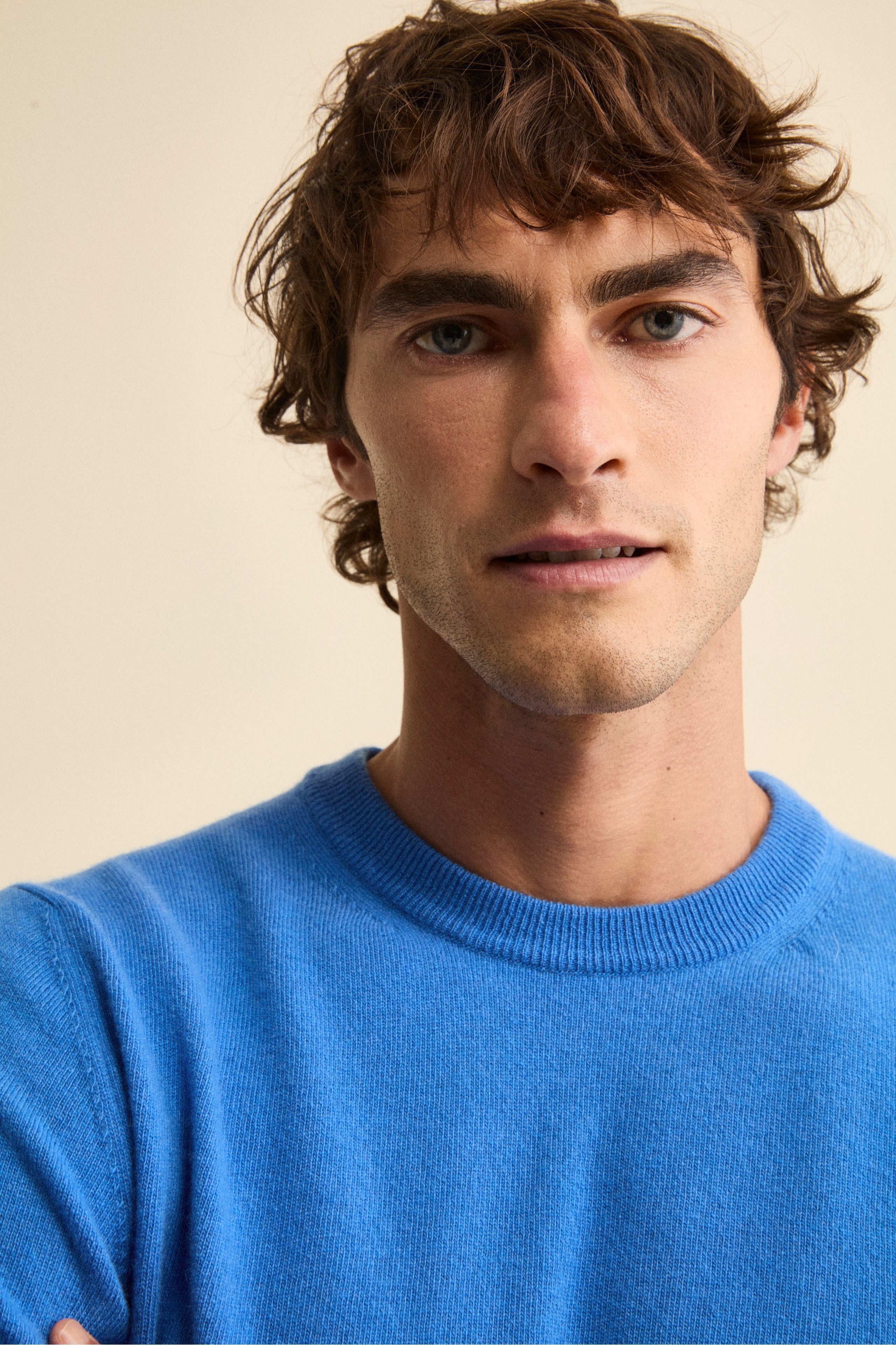 Maglia girocollo in lana - BLUETTE