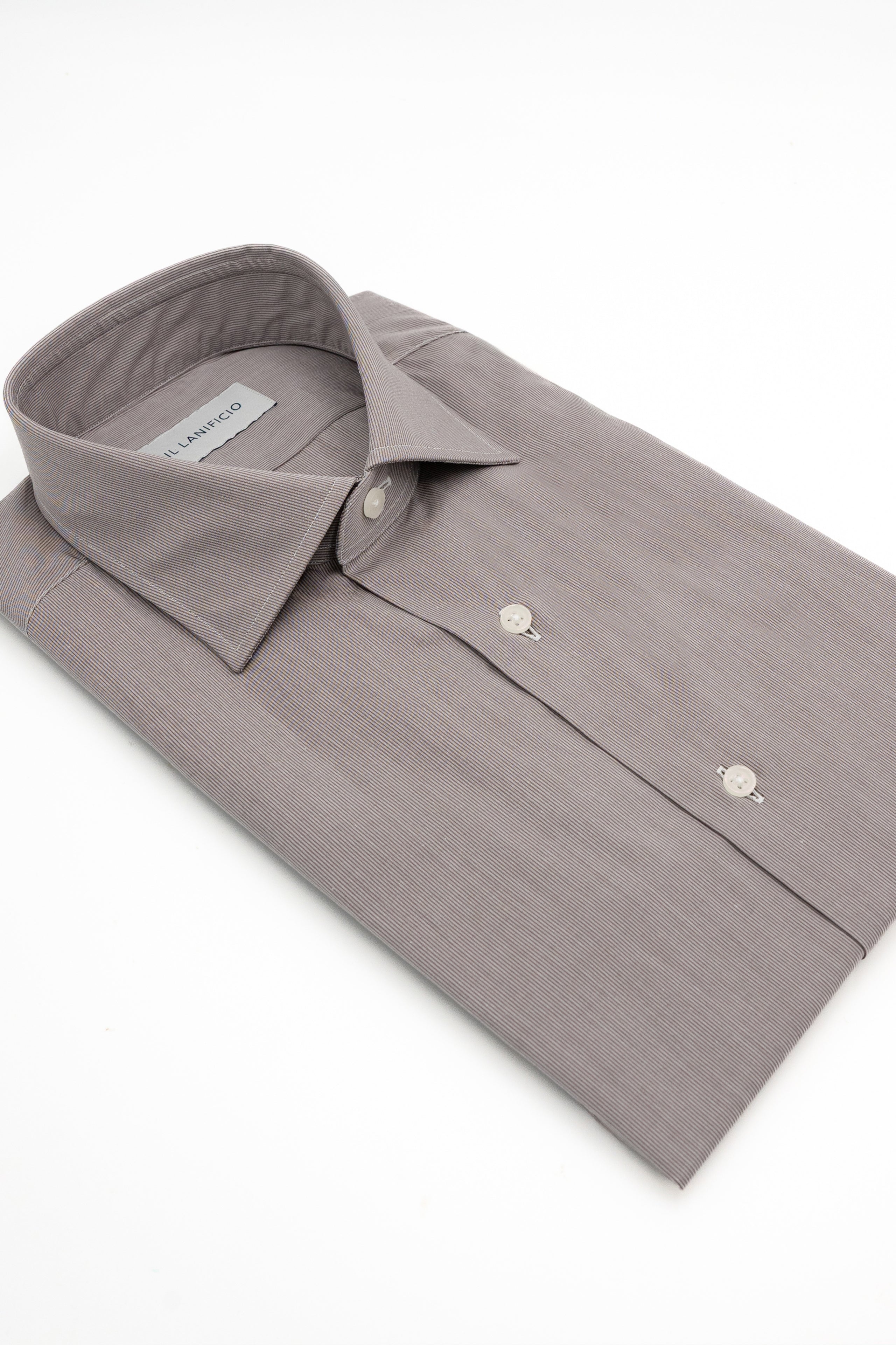 Camicia Regular Fit a Righe - BORDEAUX RIGATO