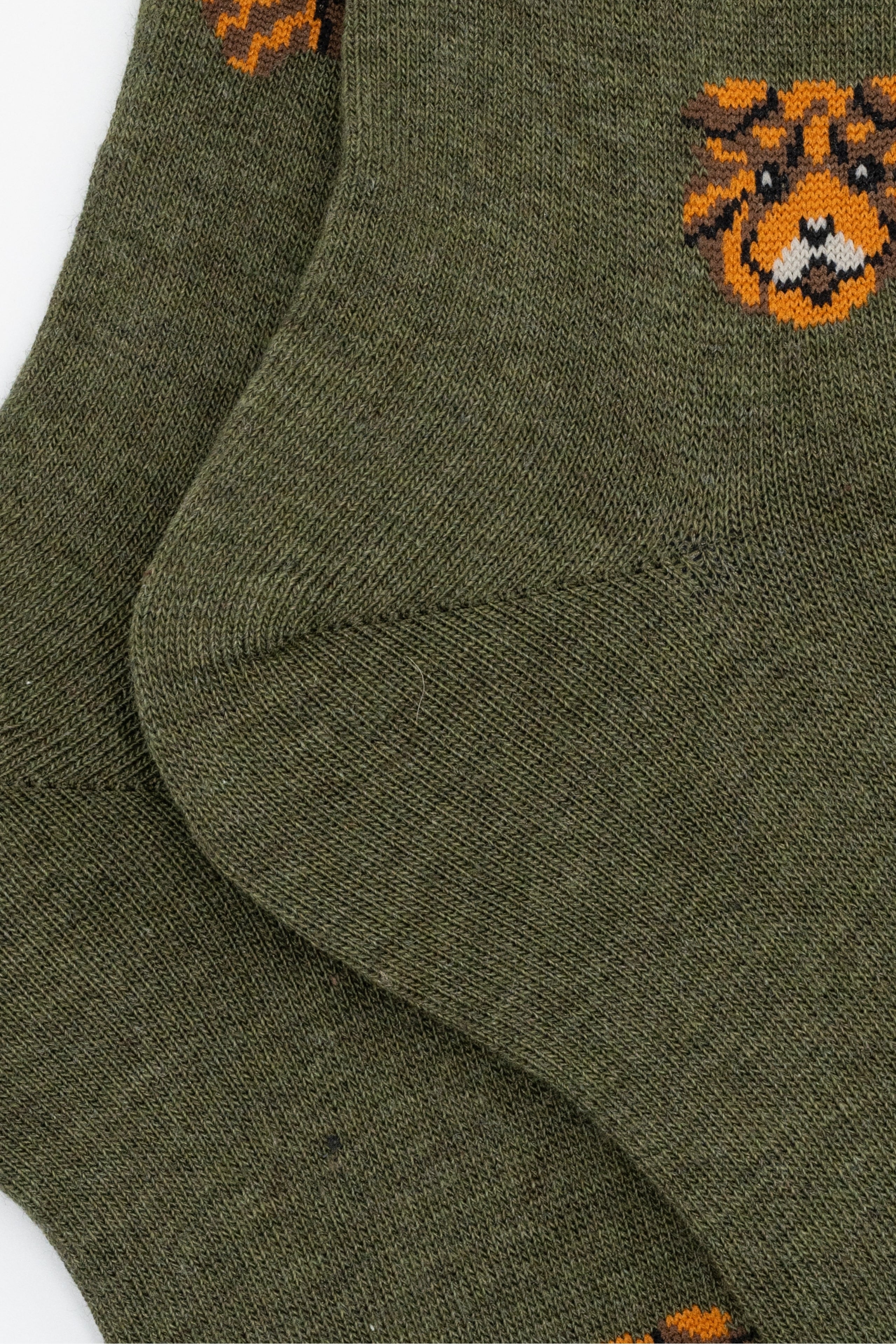 Calze Lunghe in Cotone Fantasia Cani - VERDE