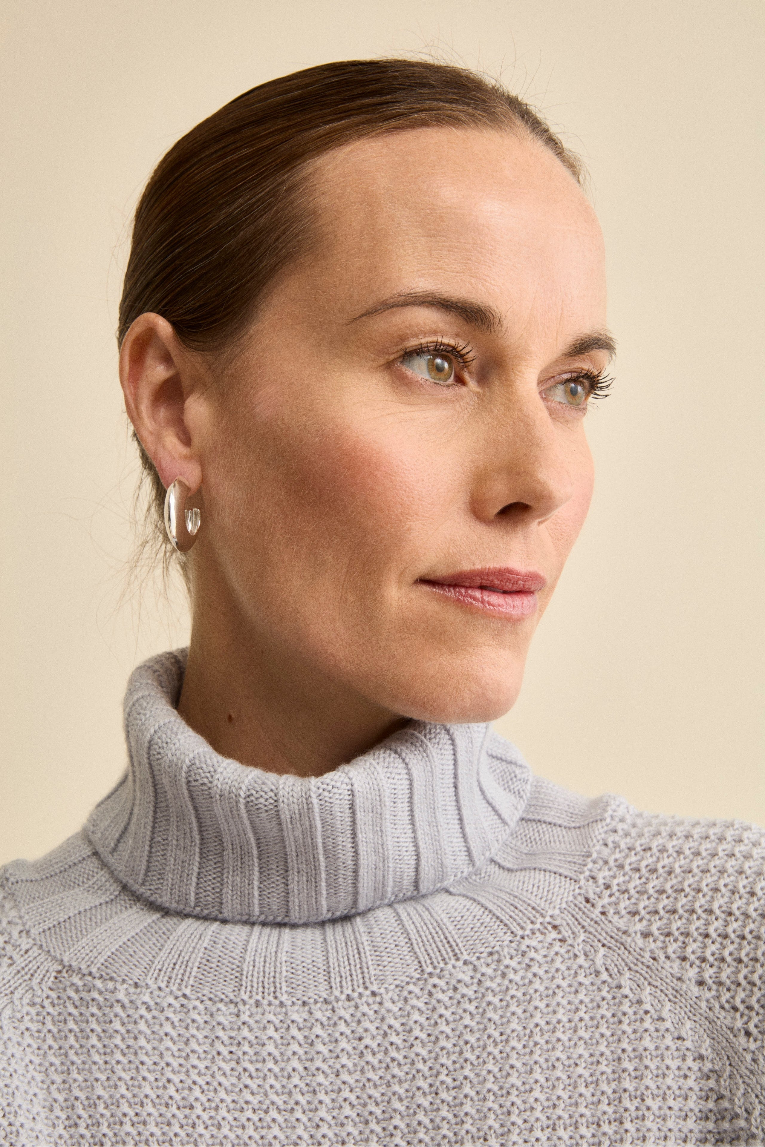 Dolcevita Morbido Lavorato in Lana Merino - GHIACCIO