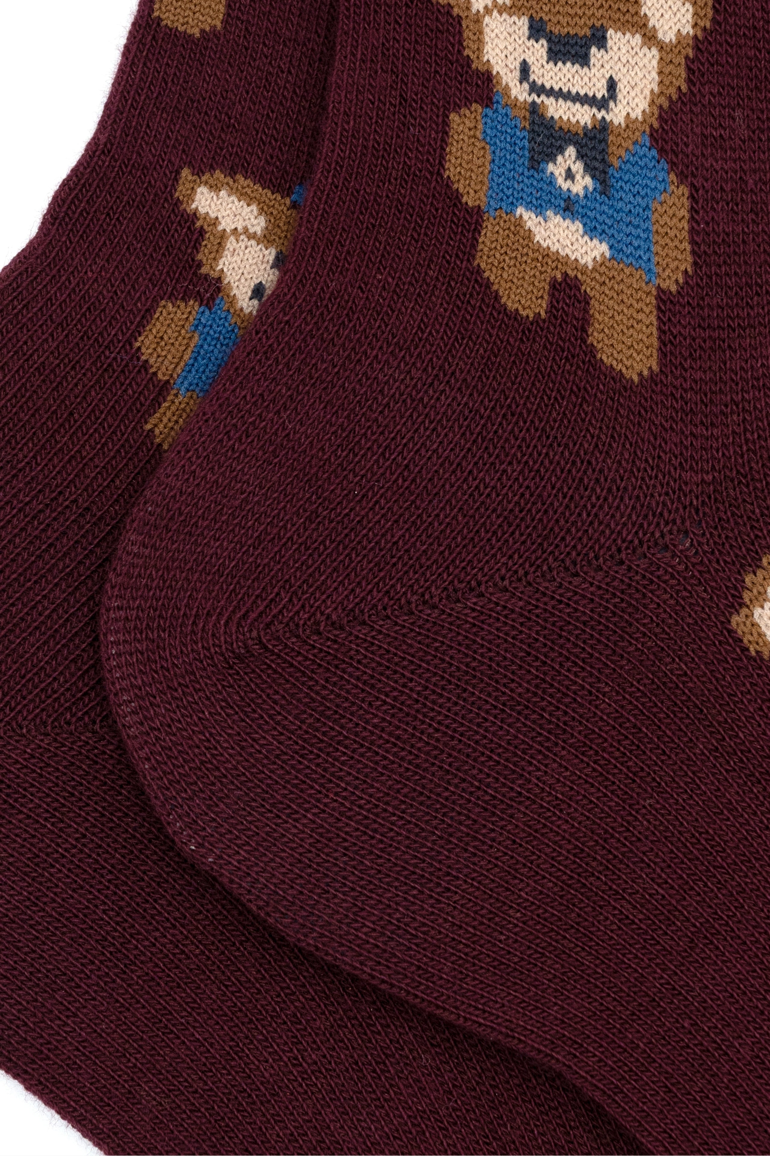 Calze Corte Fantasia Orsetti - BORDEAUX