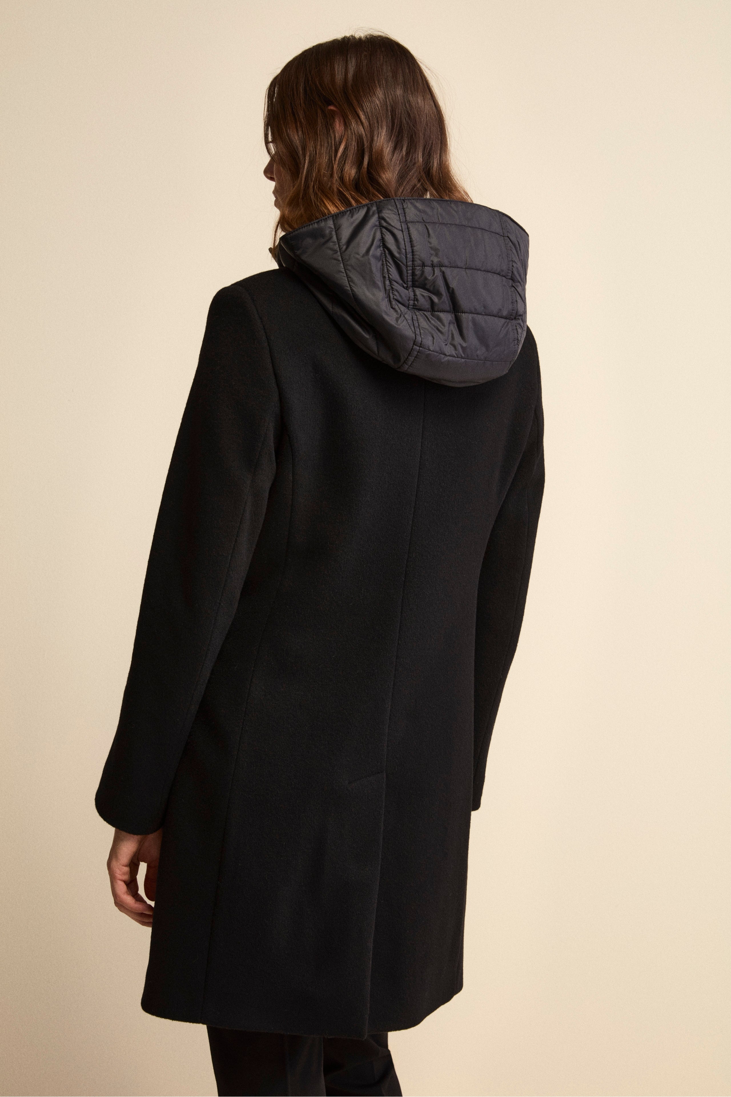 Cappotto in lana e cashmere - NERO
