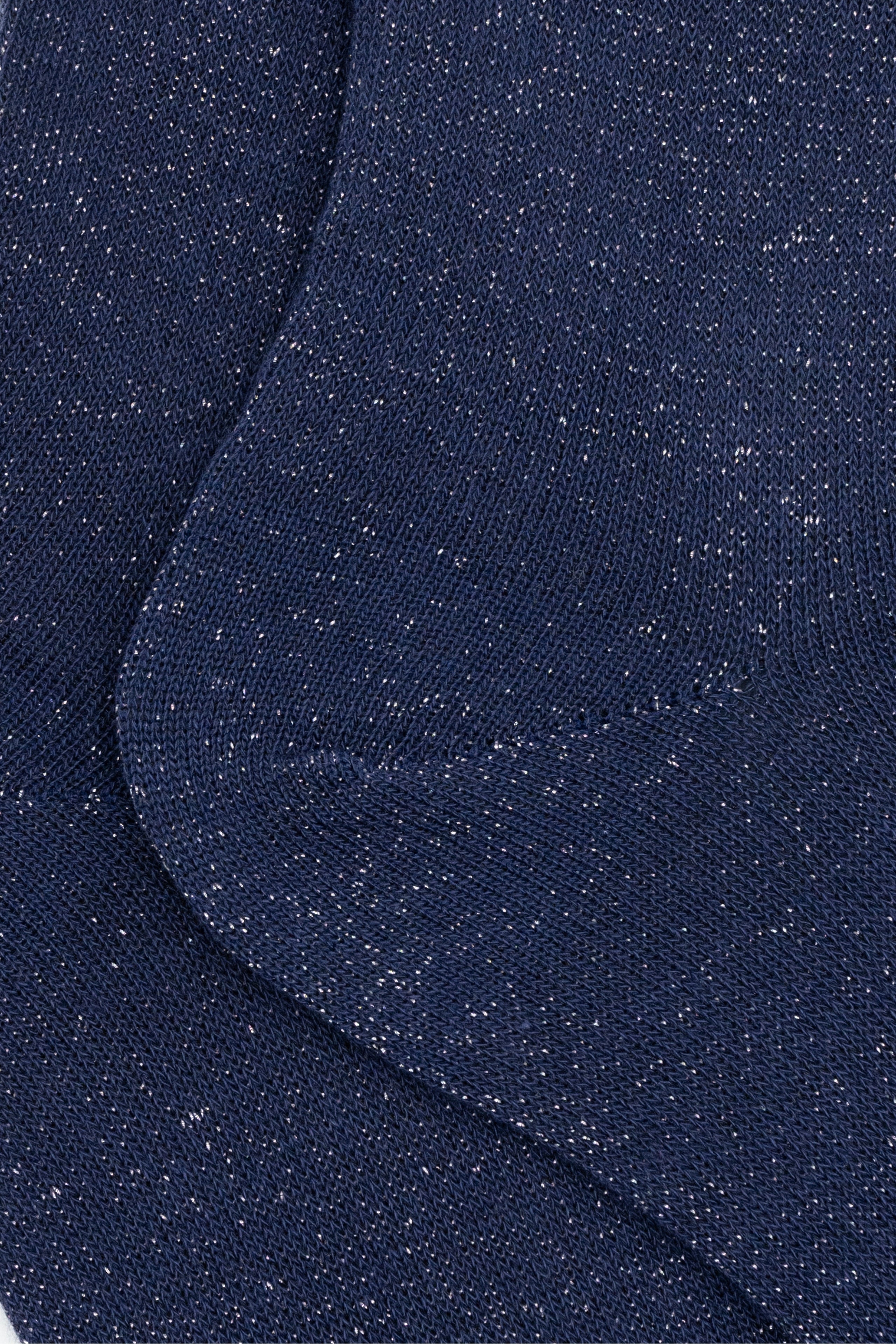 Calze Corte in Cotone con Lurex - BLU