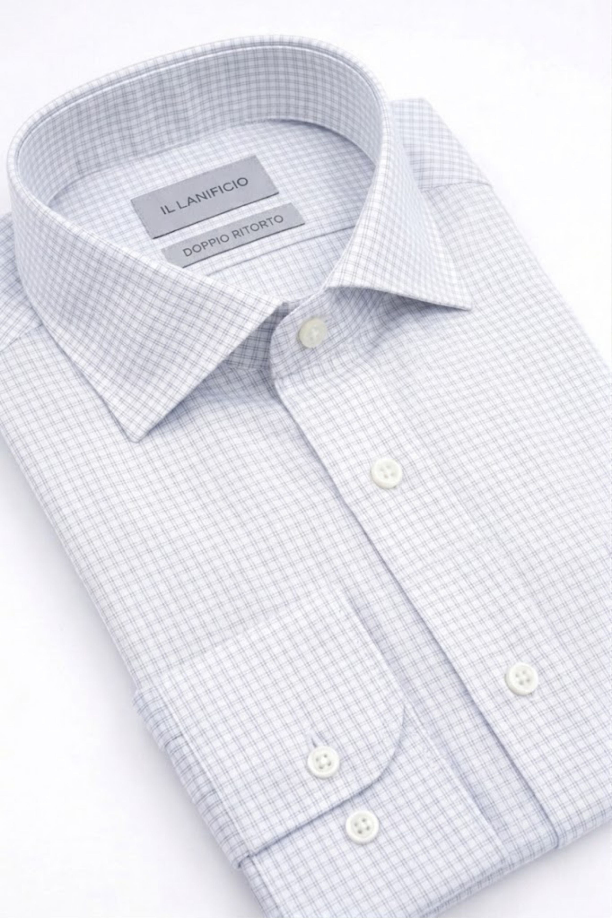 Camicia Uomo Regular Collo Francese - BIANCO OPERATO