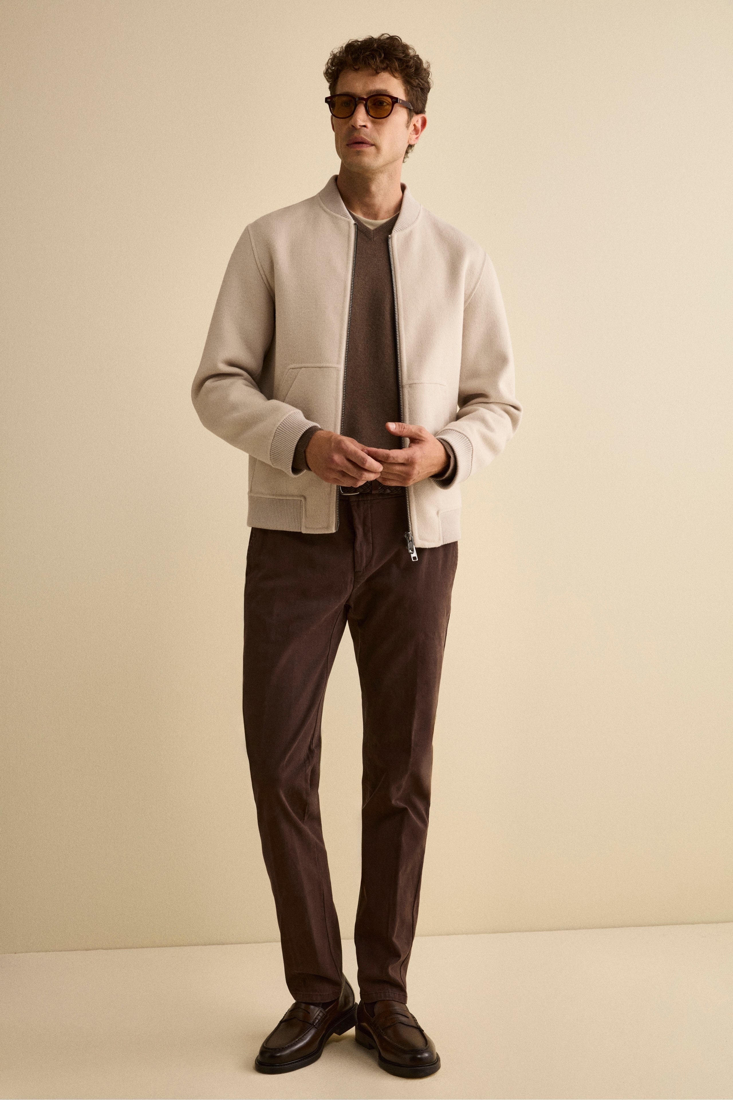 Pantalone Canvas Slim Fit in Cotone Stretch - T.MORO