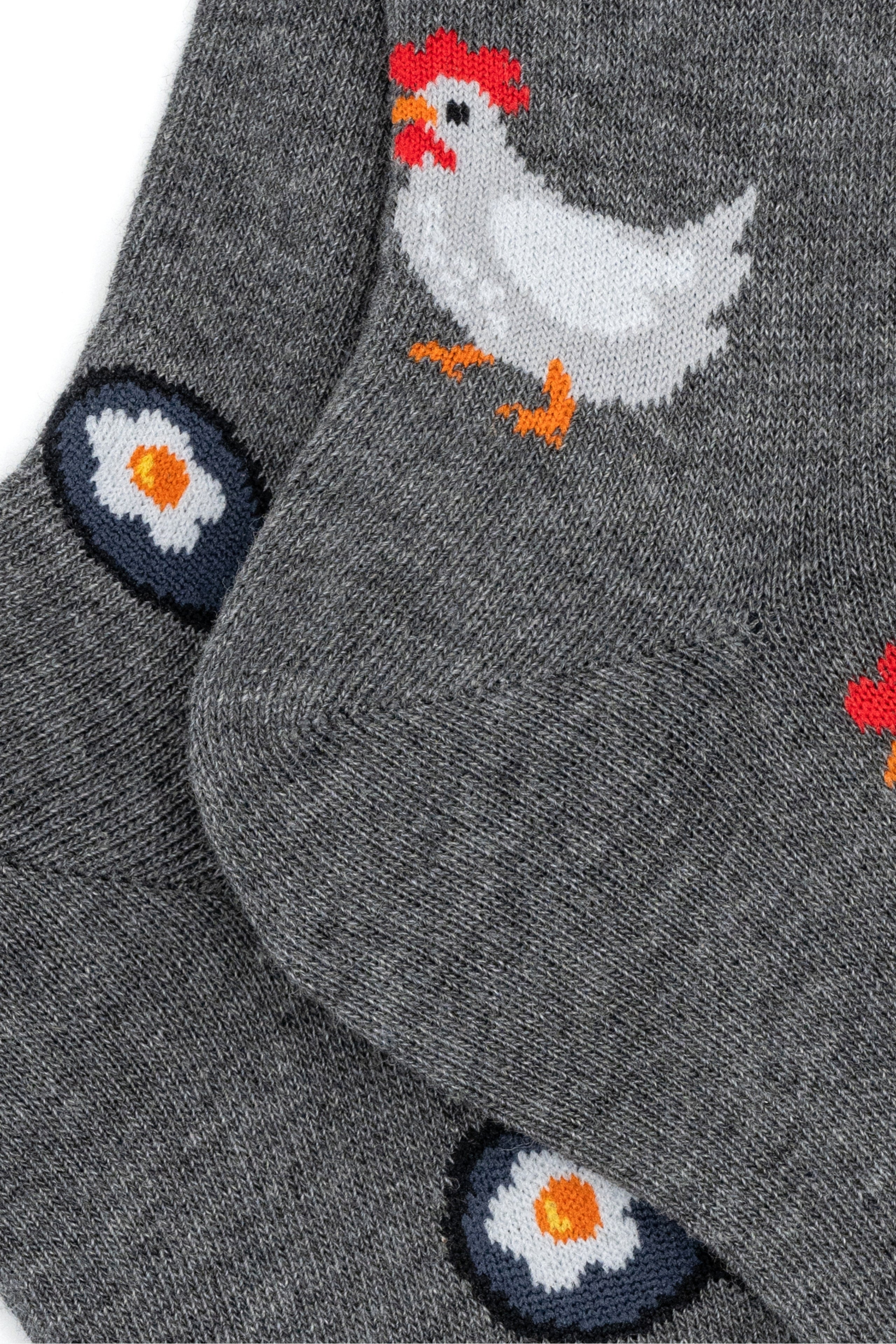 Calze Lunghe Fantasia in Cotone - GRIGIO MEDIO