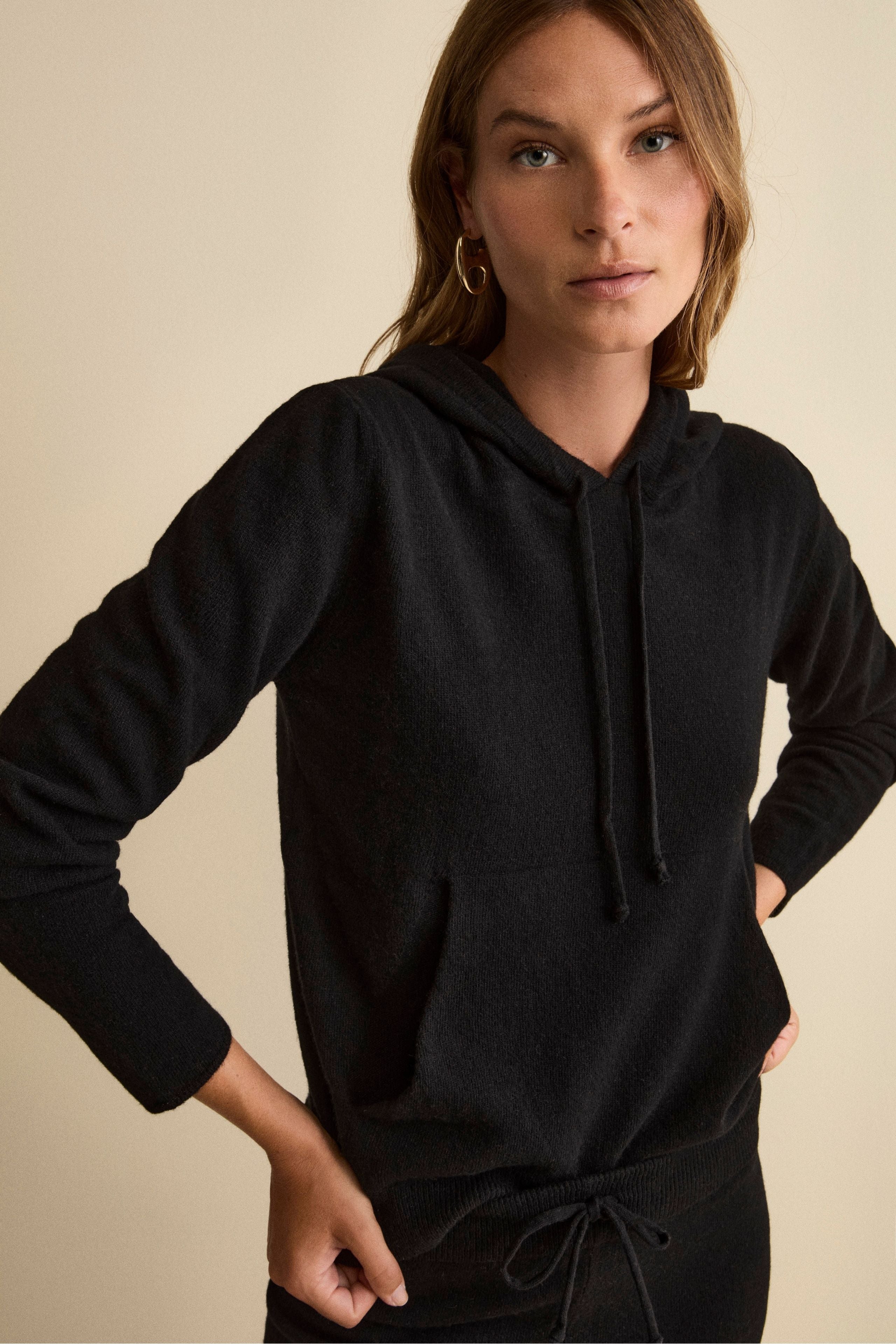 Tuta Morbida in cashmere - NERO