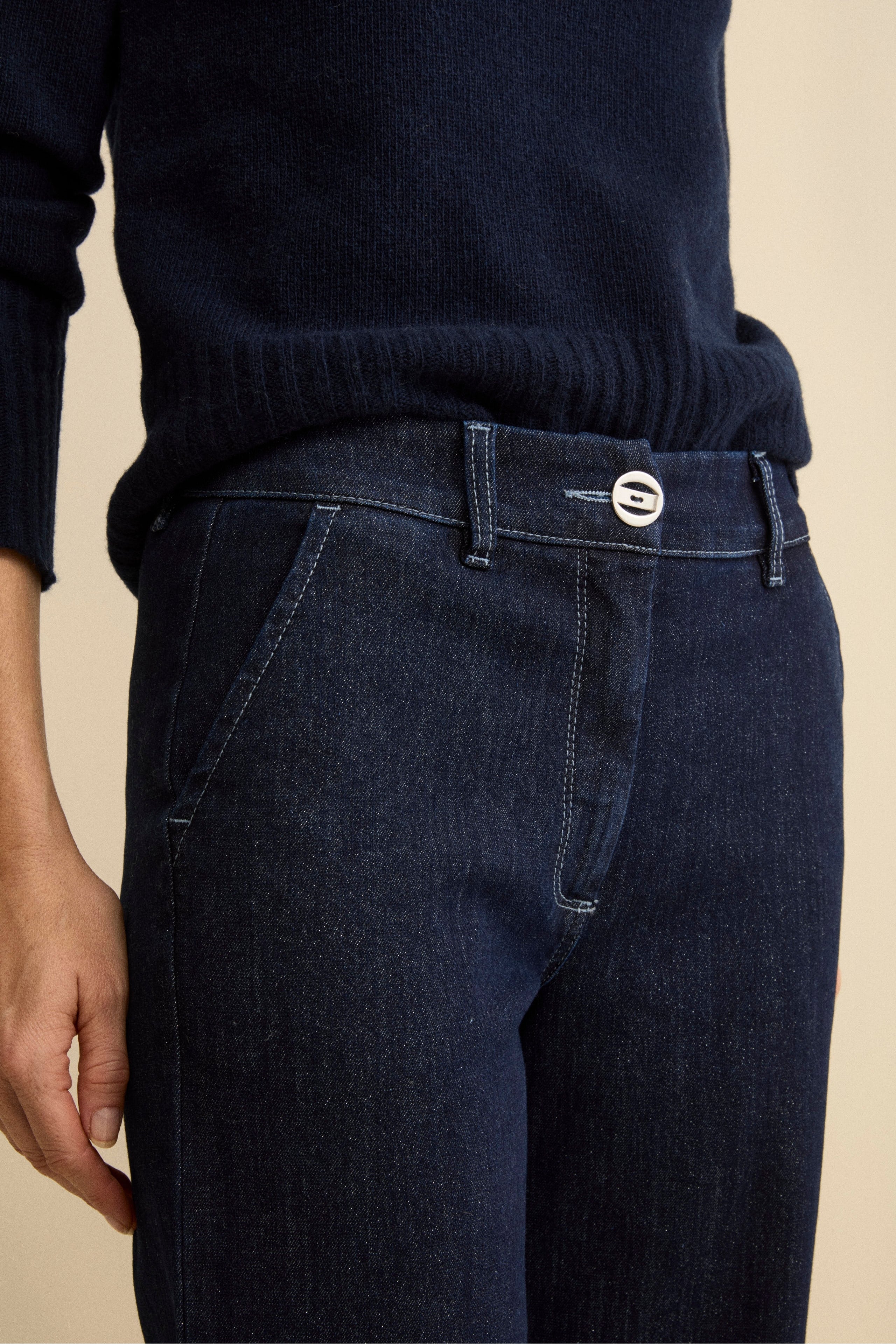 Pantalone a Zampa con Glitter - JEANS