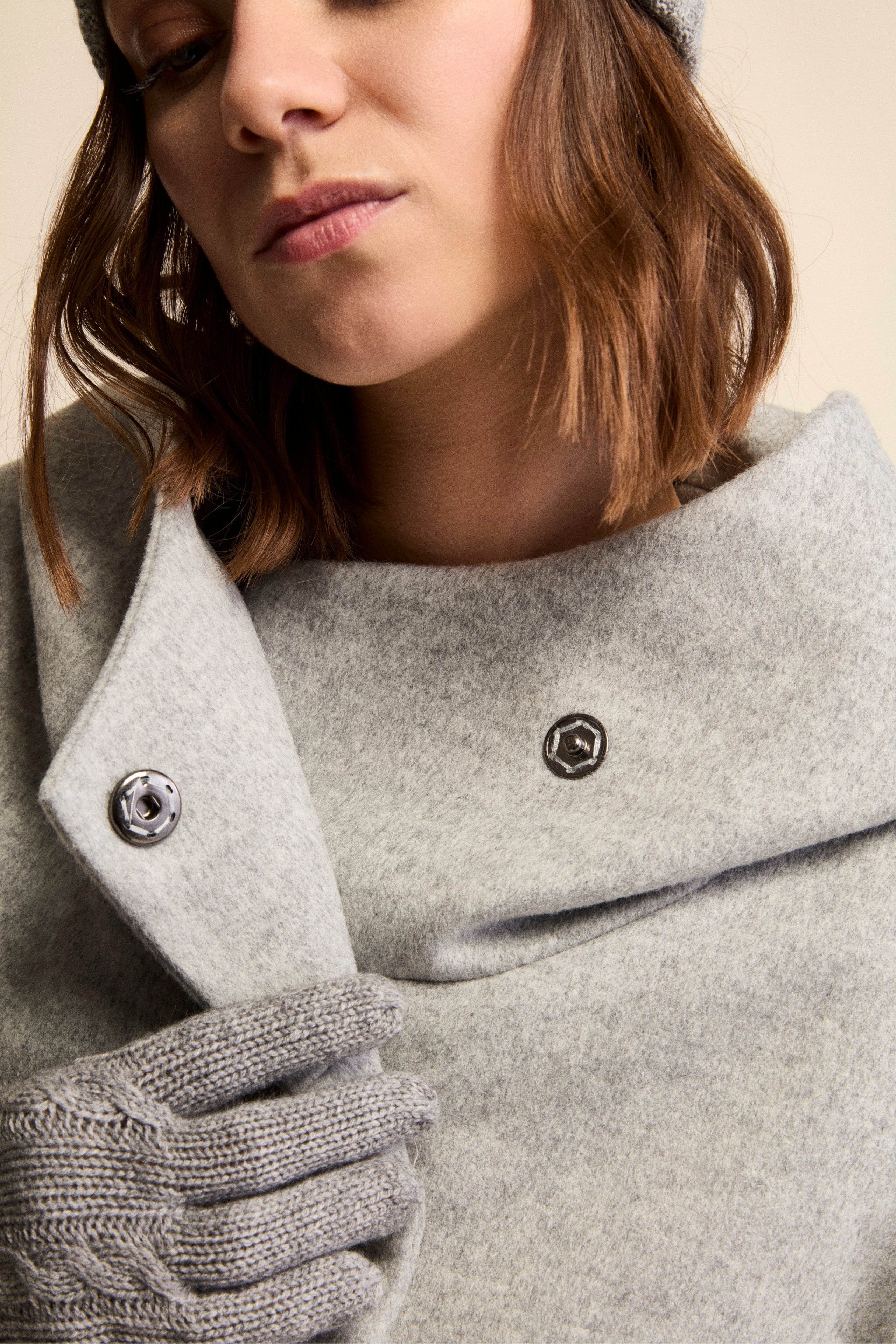 Cappotto corto in lana e cashmere - PERLA
