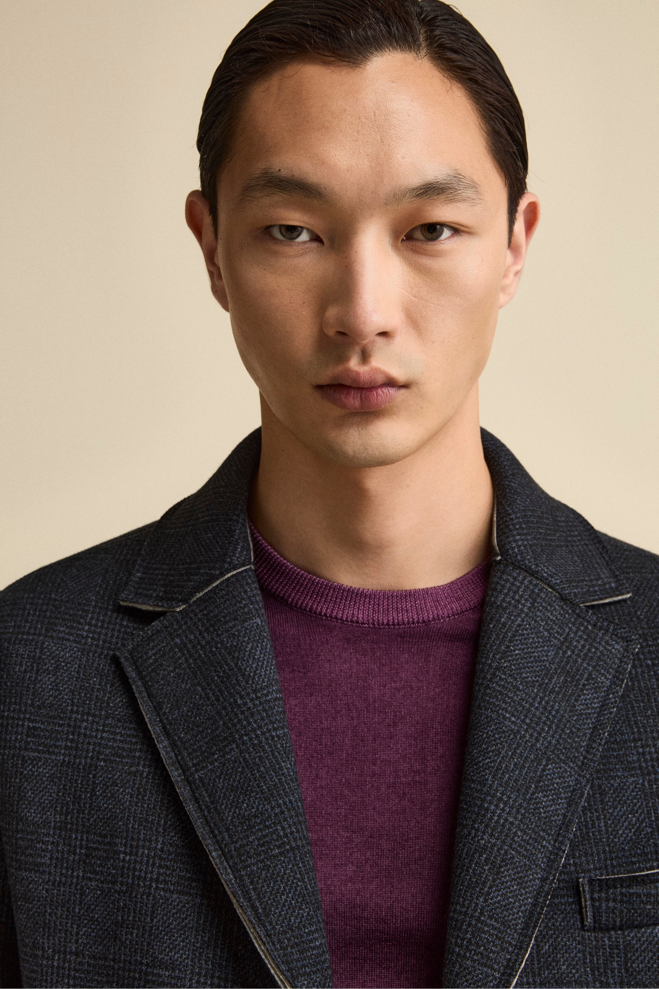 Cappotto Fantasia Midi a Taglio Vivo - P/POULE BLU