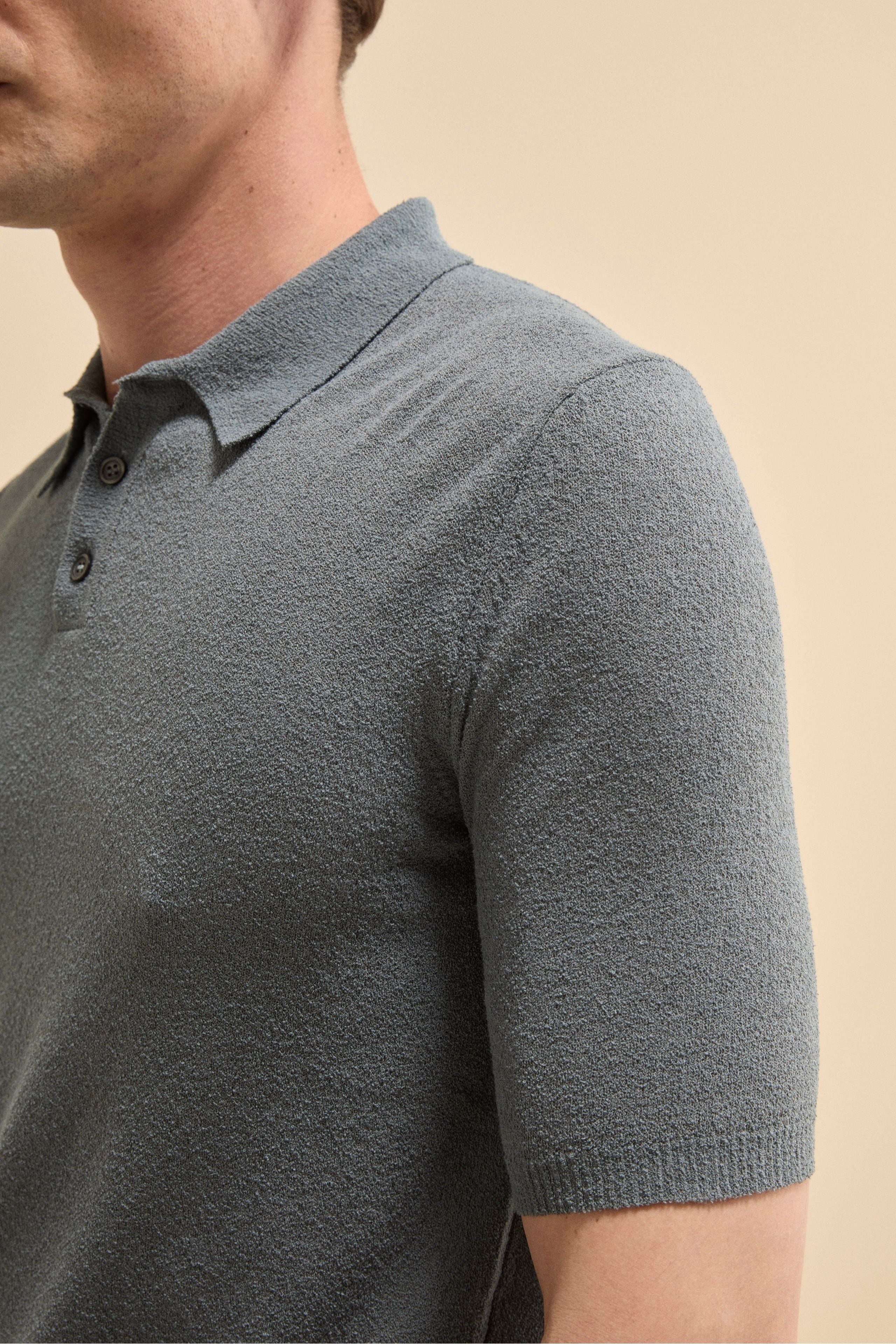 Polo bouclè in spugna - JEANS