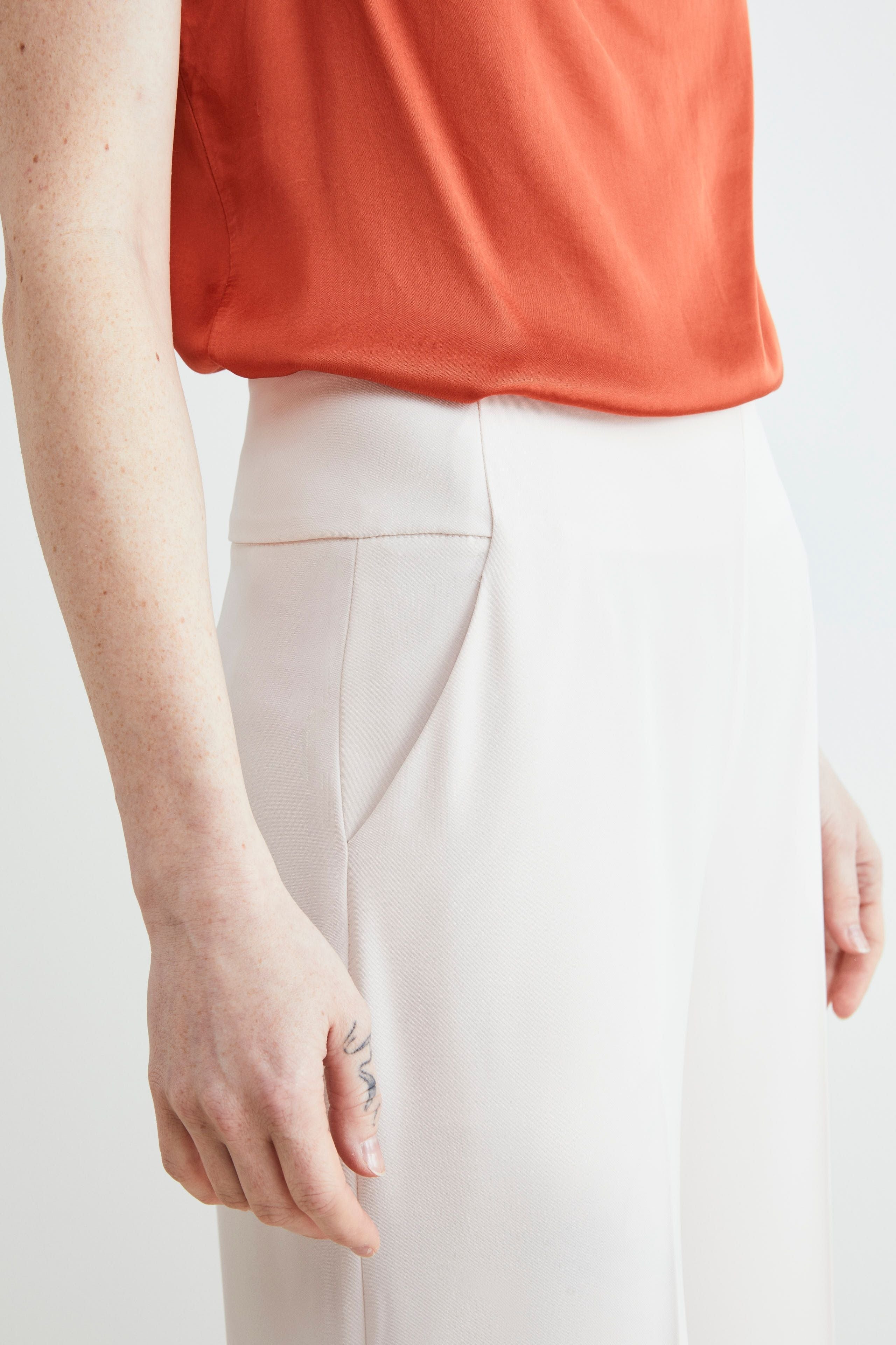 Pantalone culotte - AVORIO