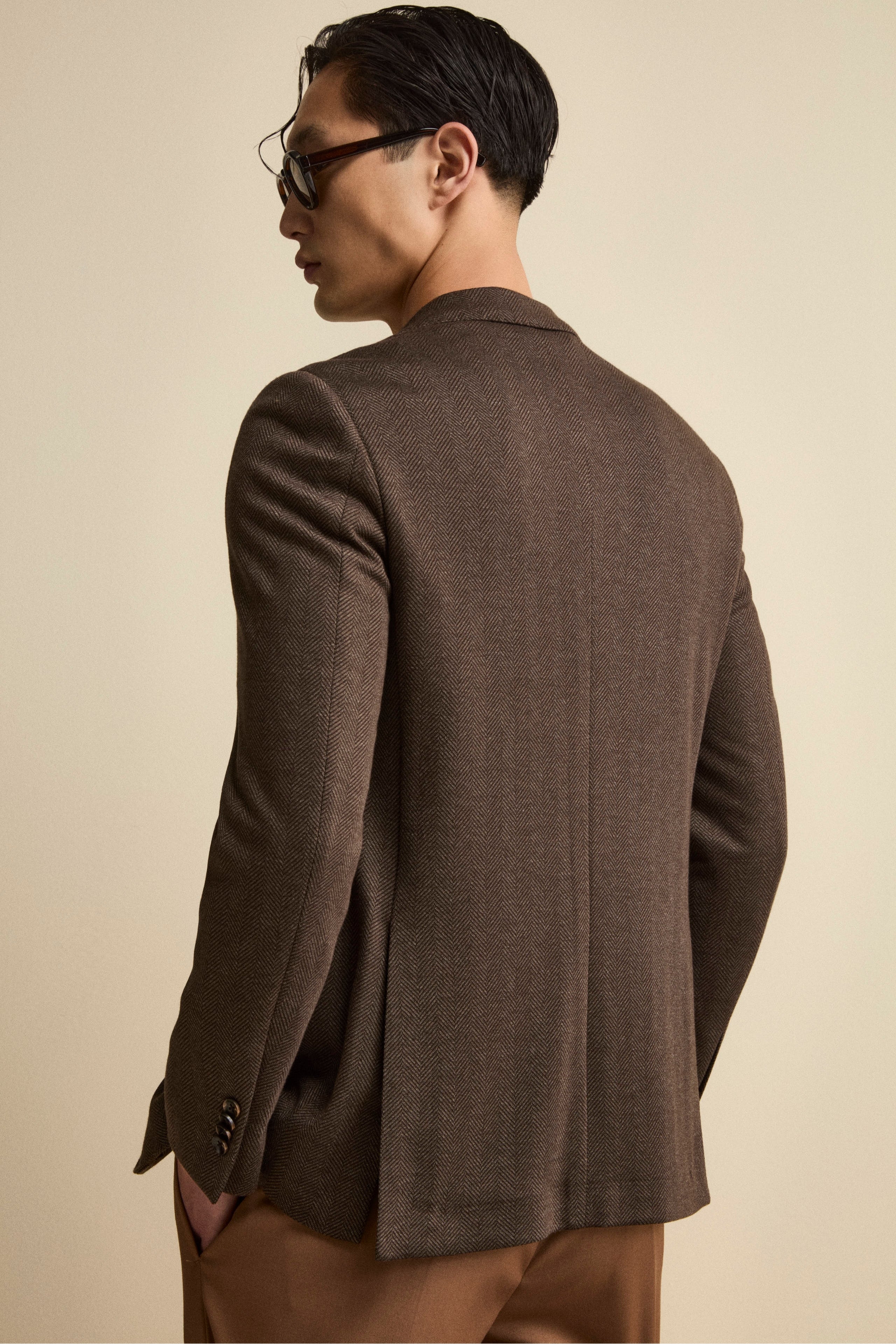 Giacca Monopetto Regular Fit con Revers Classico - T.MORO