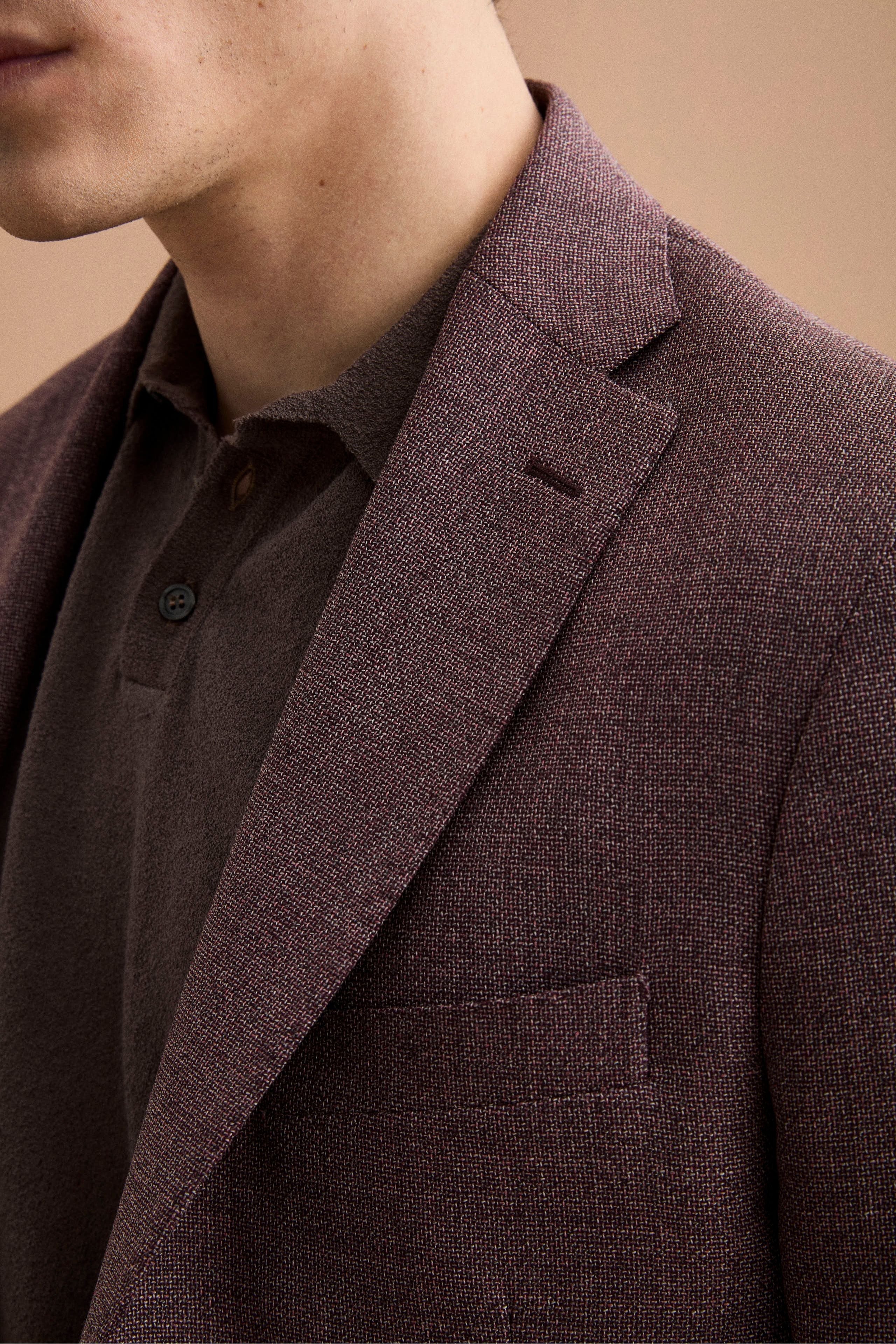 Giacca Slim Fit Semifoderata in Lana Vergine - MALVA