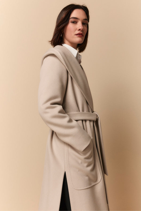 Accappatoio A Righe In Spugna Velour Con Cappuccio, Color Bacca - Cat - Foto 4