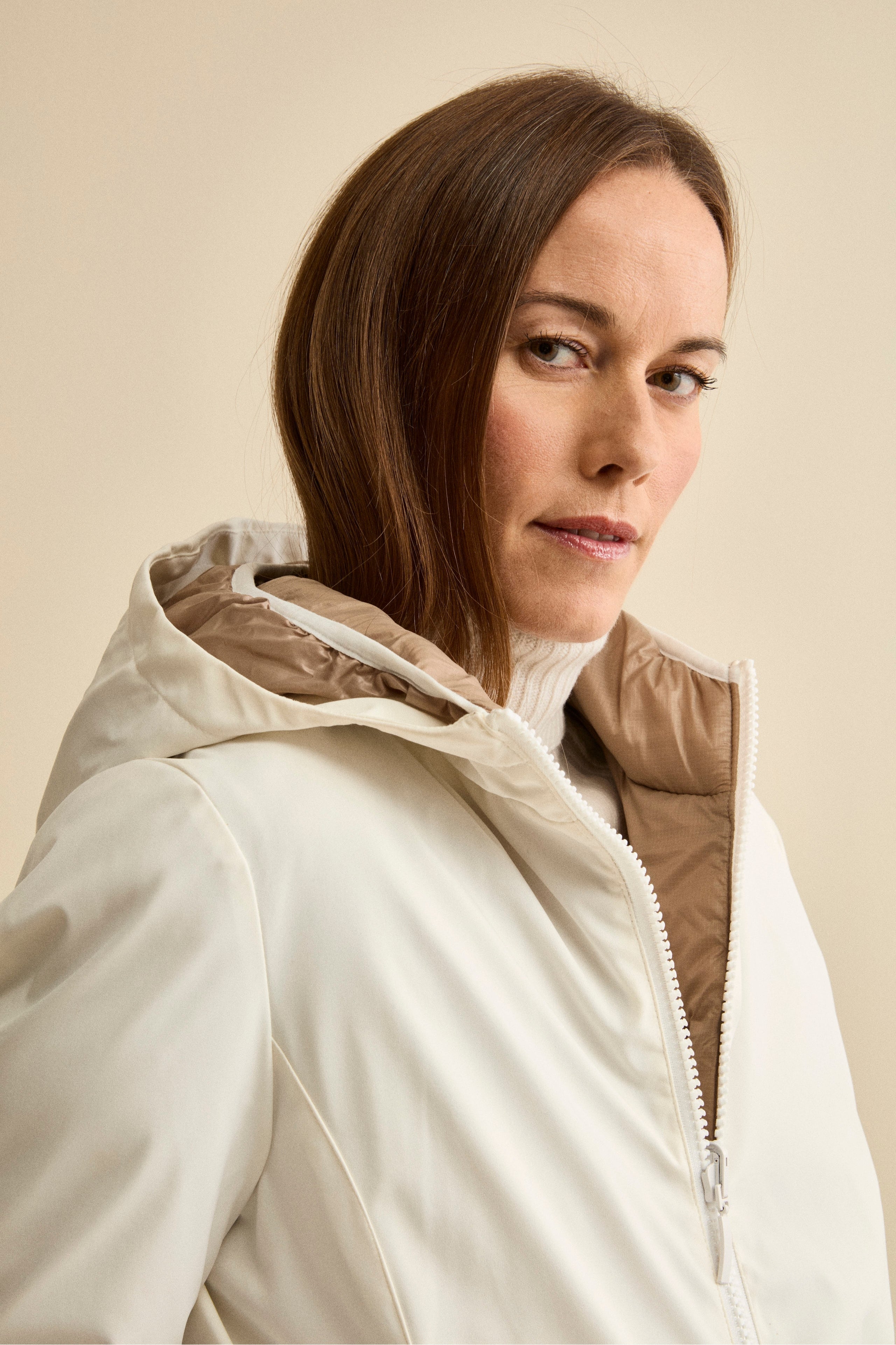 Giaccone Reversibile Imbottito - GESSO