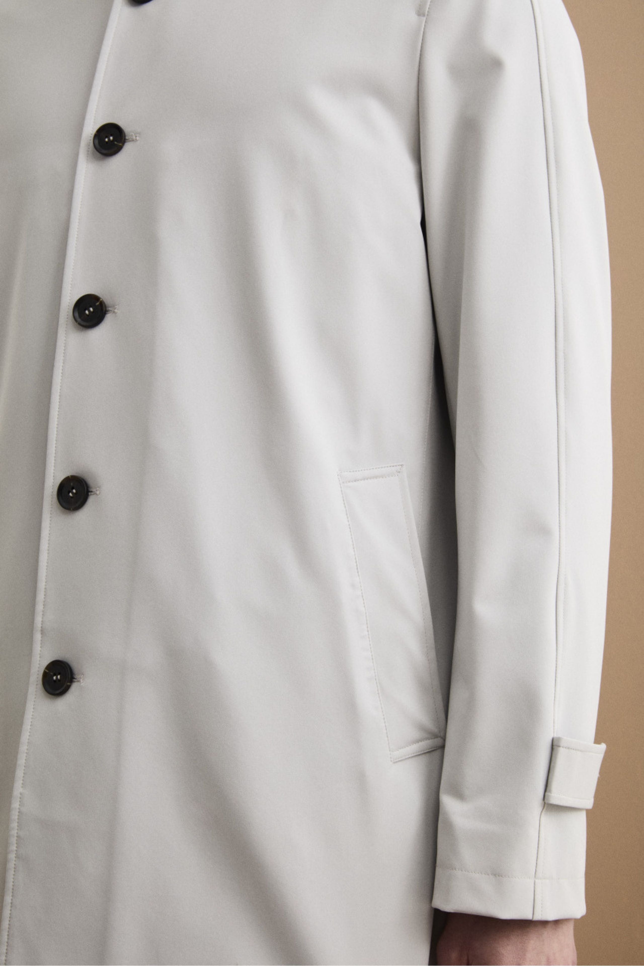 Impermeabile Monopetto Semifoderato - GHIACCIO