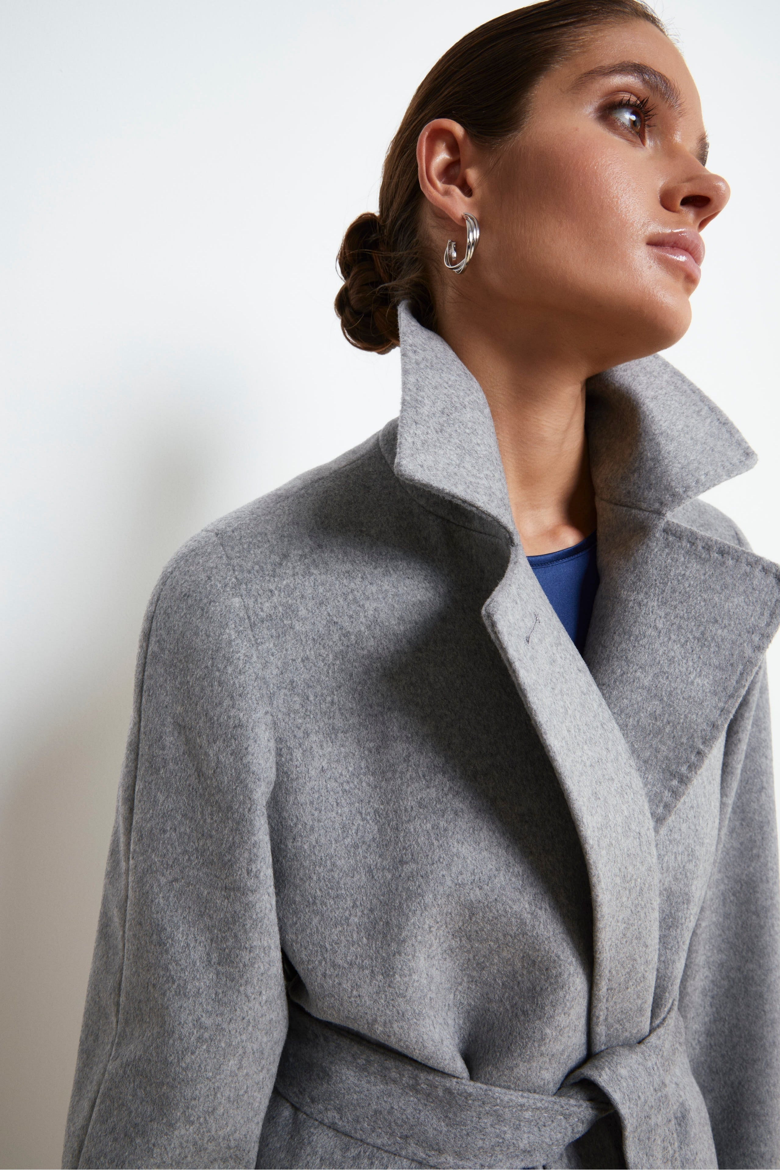 Cappotto Lungo Cappotto Lana Zara Cappotto Grigio Lana Wool Coat