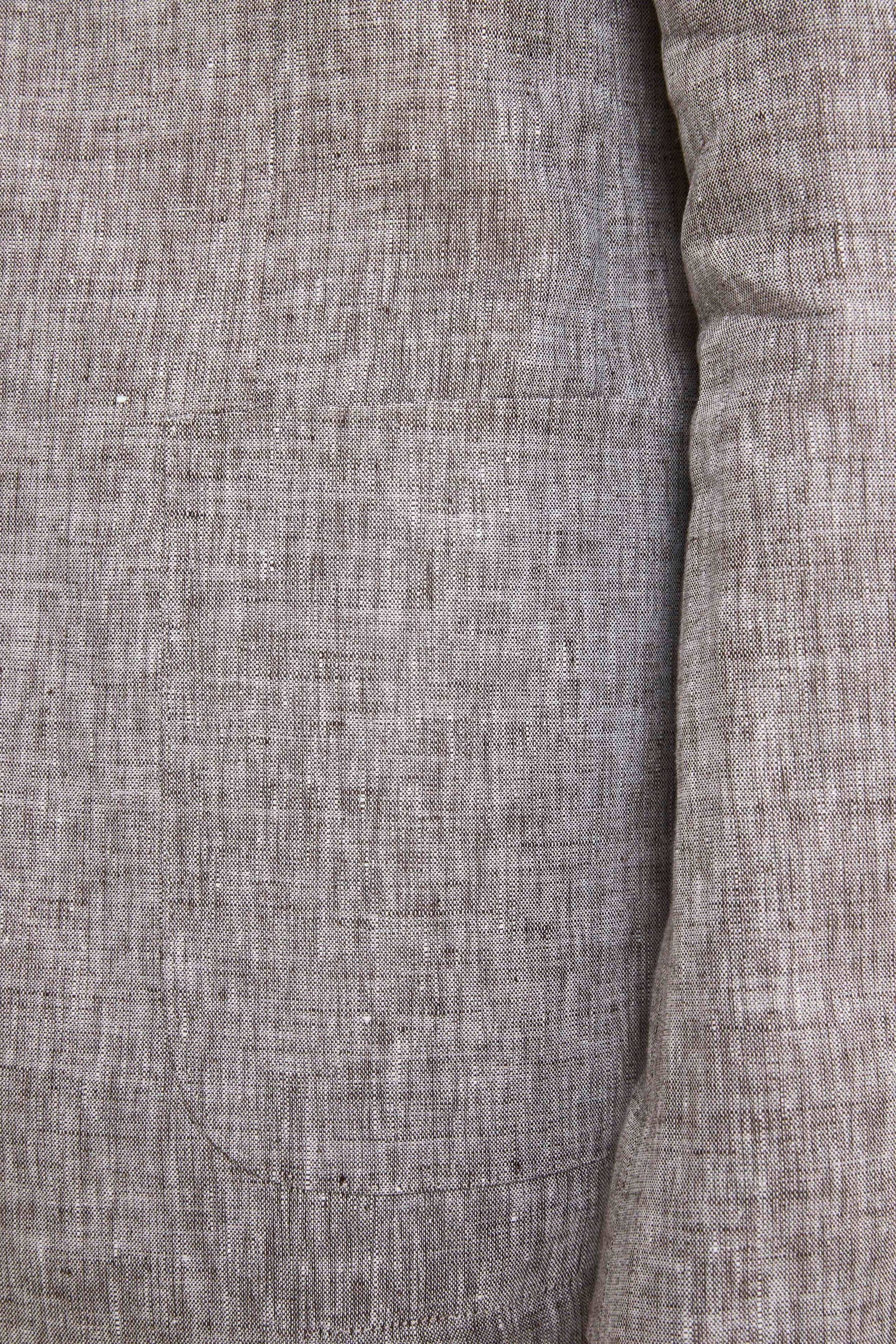 Abito in lino slim fit - MARRONE