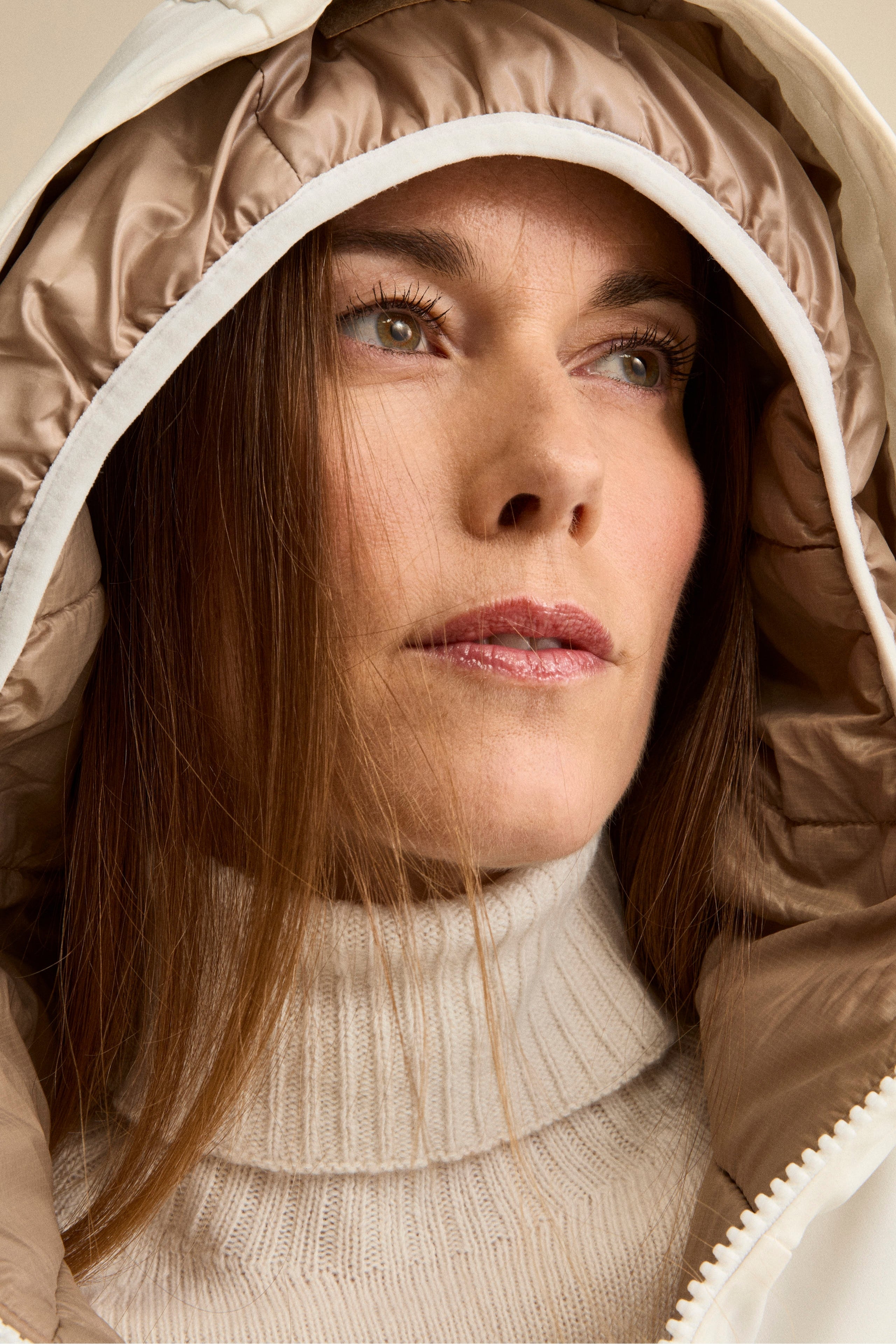 Giaccone Reversibile Imbottito - GESSO