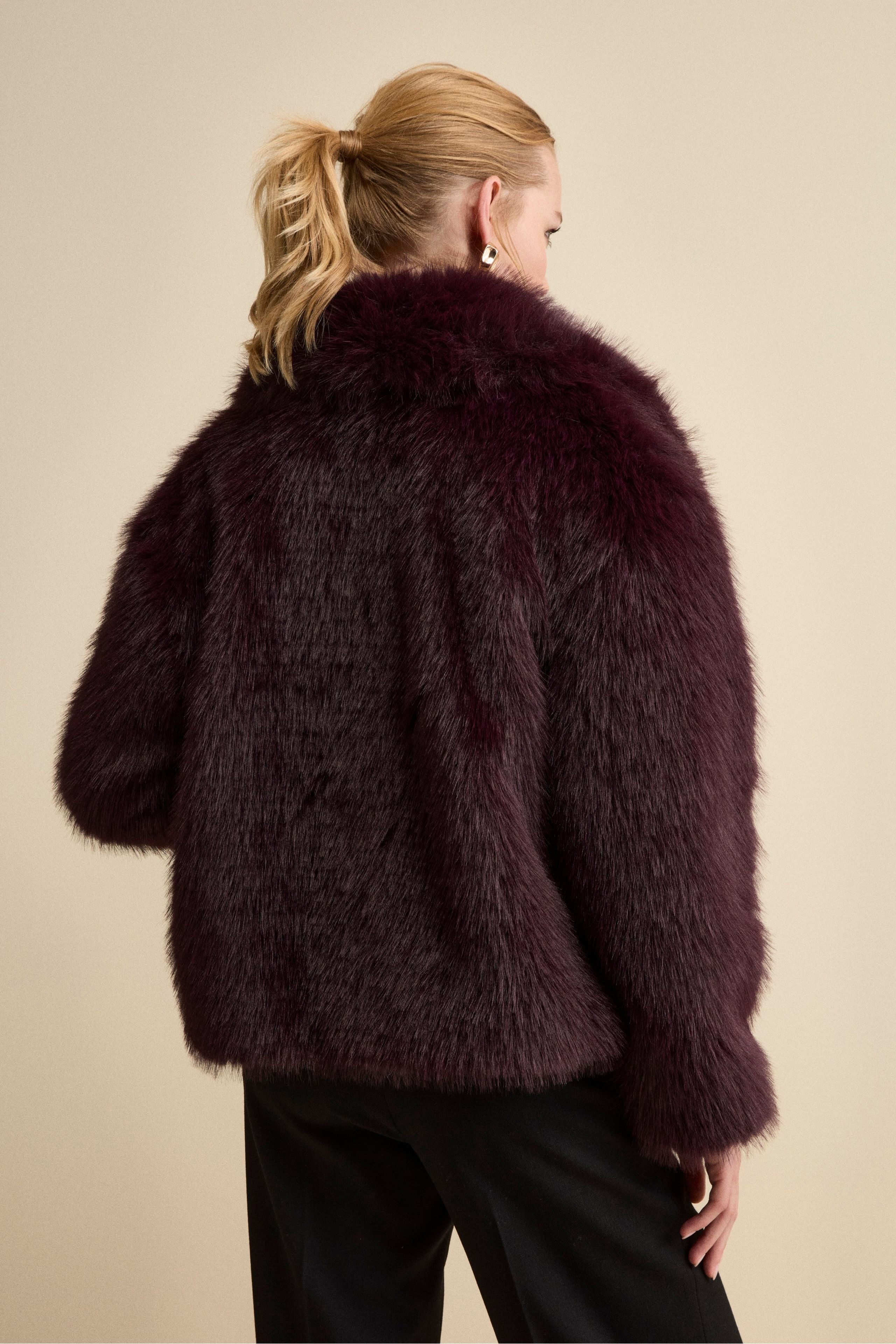 Pelliccia Corta Foderata - BORDEAUX