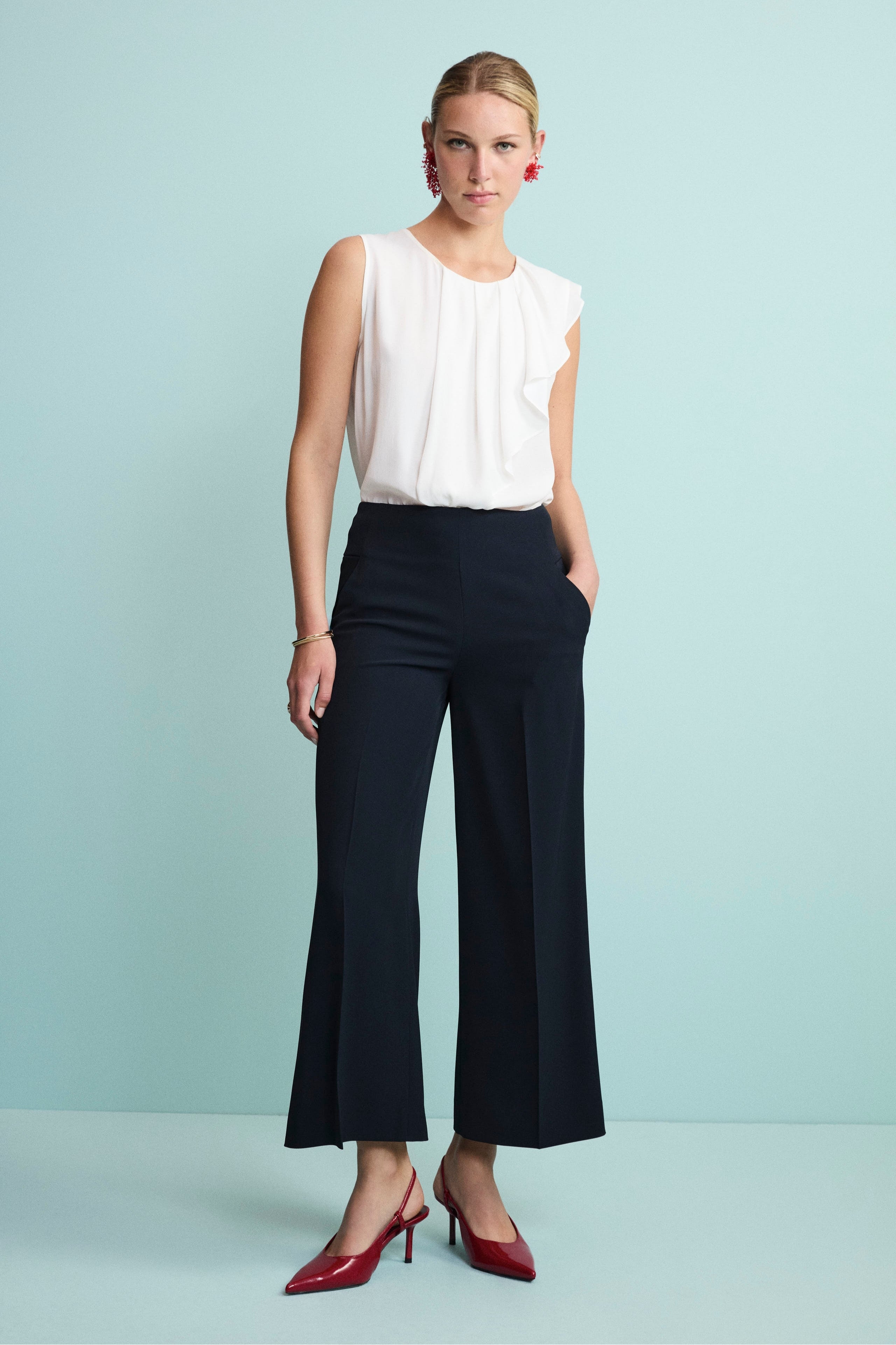 Pantalone culotte - BLU