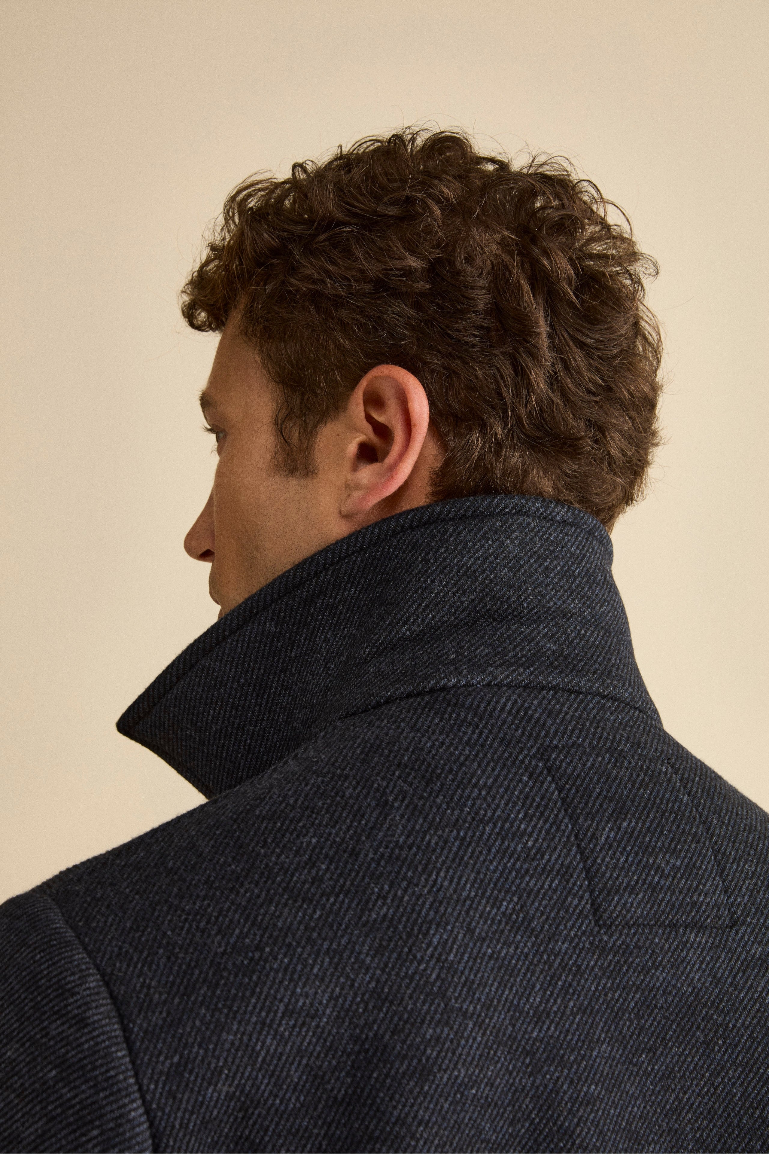 Giubbotto Worker Motivo Principe di Galles - FANT. BLU/NERO