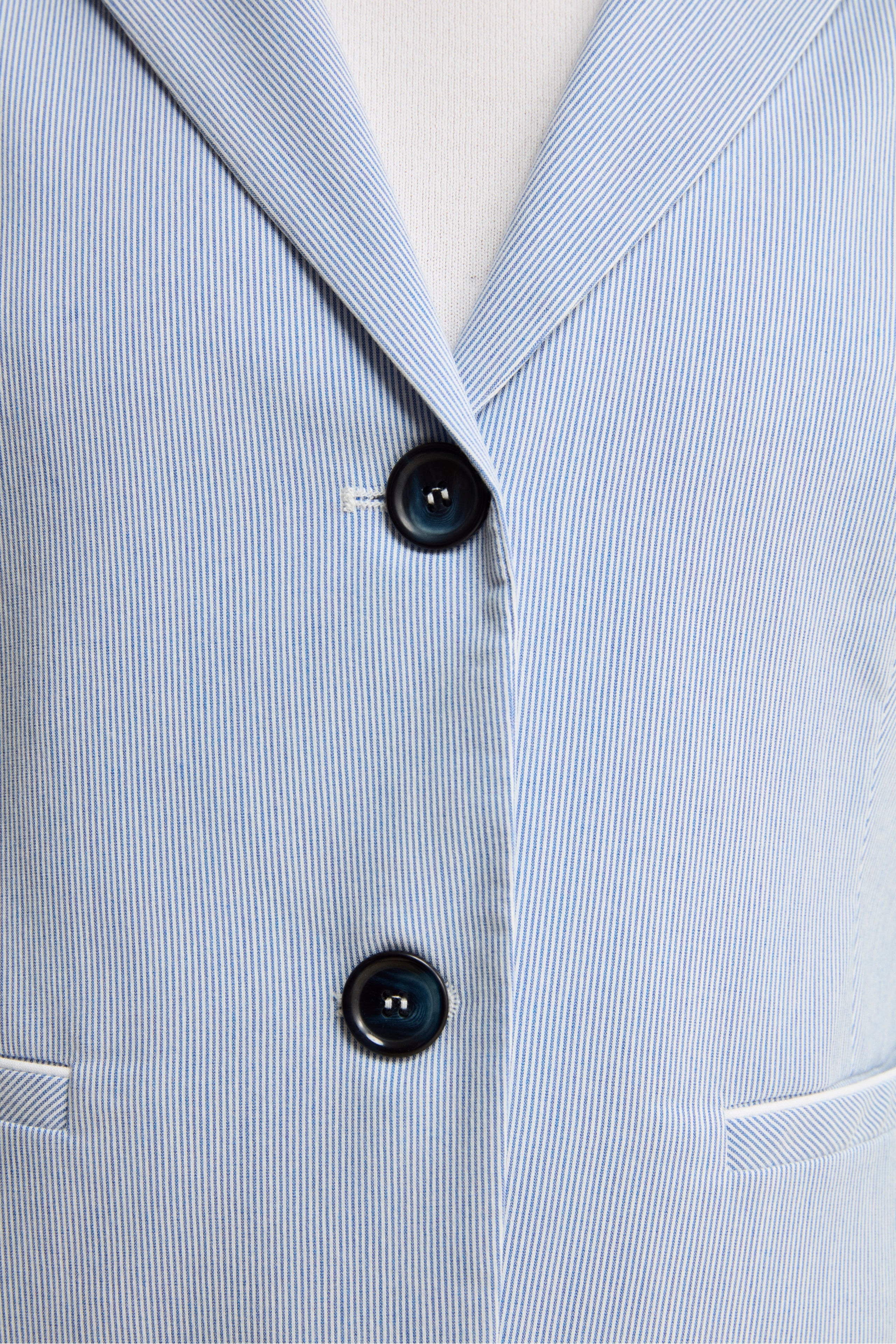 Giacca Fantasia in Bengalina - BLU RIGATO