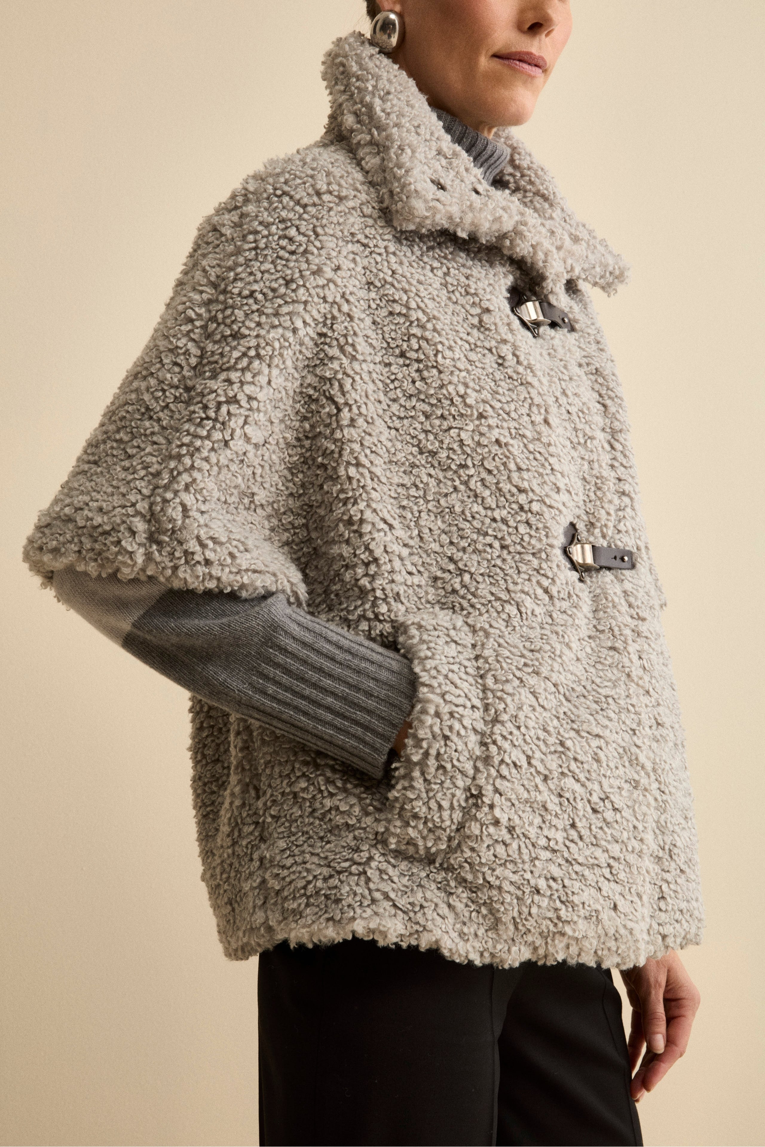 Cappa Teddy Over con Mezza Manica - PERLA