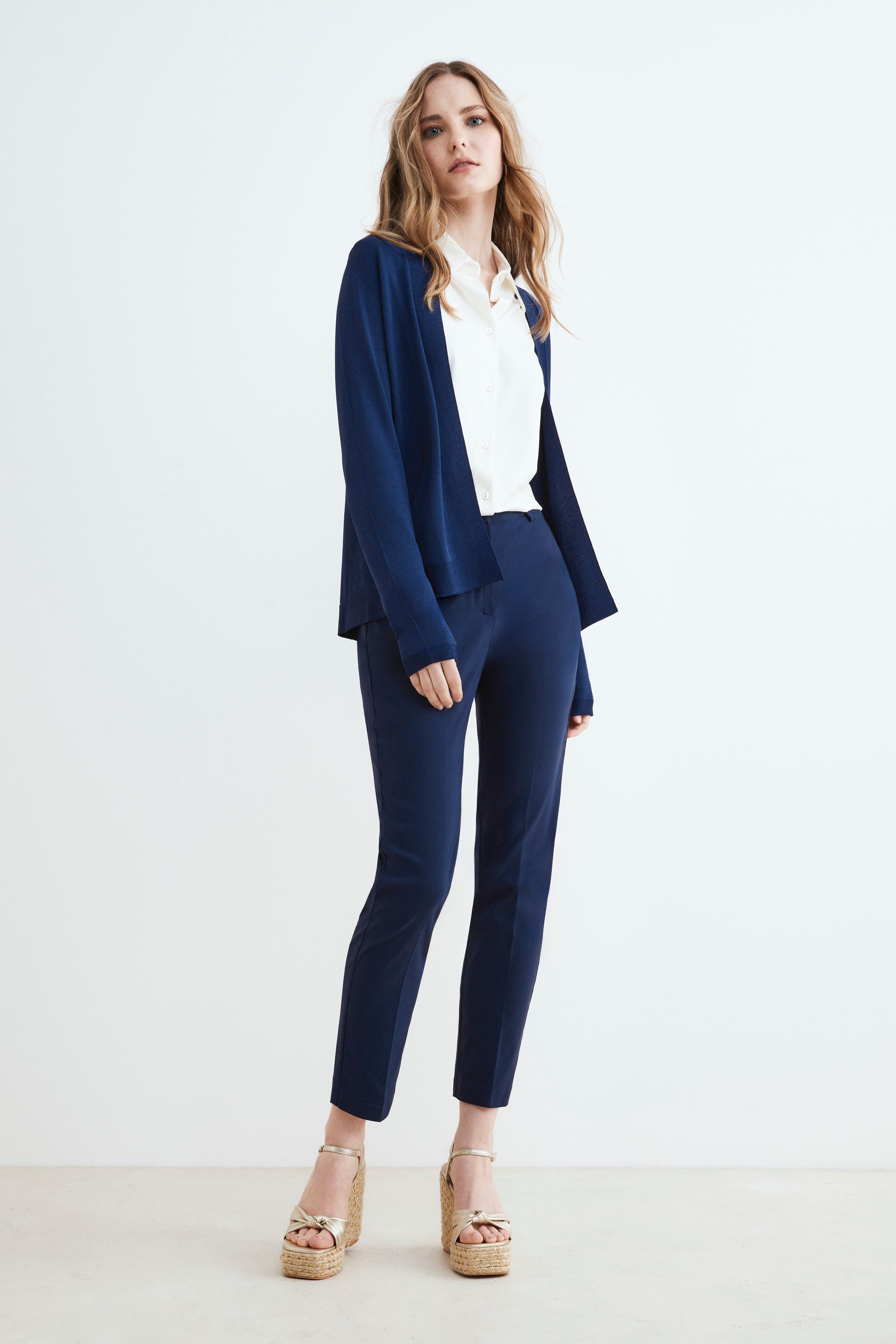 Pantalone elasticizzato - BLU
