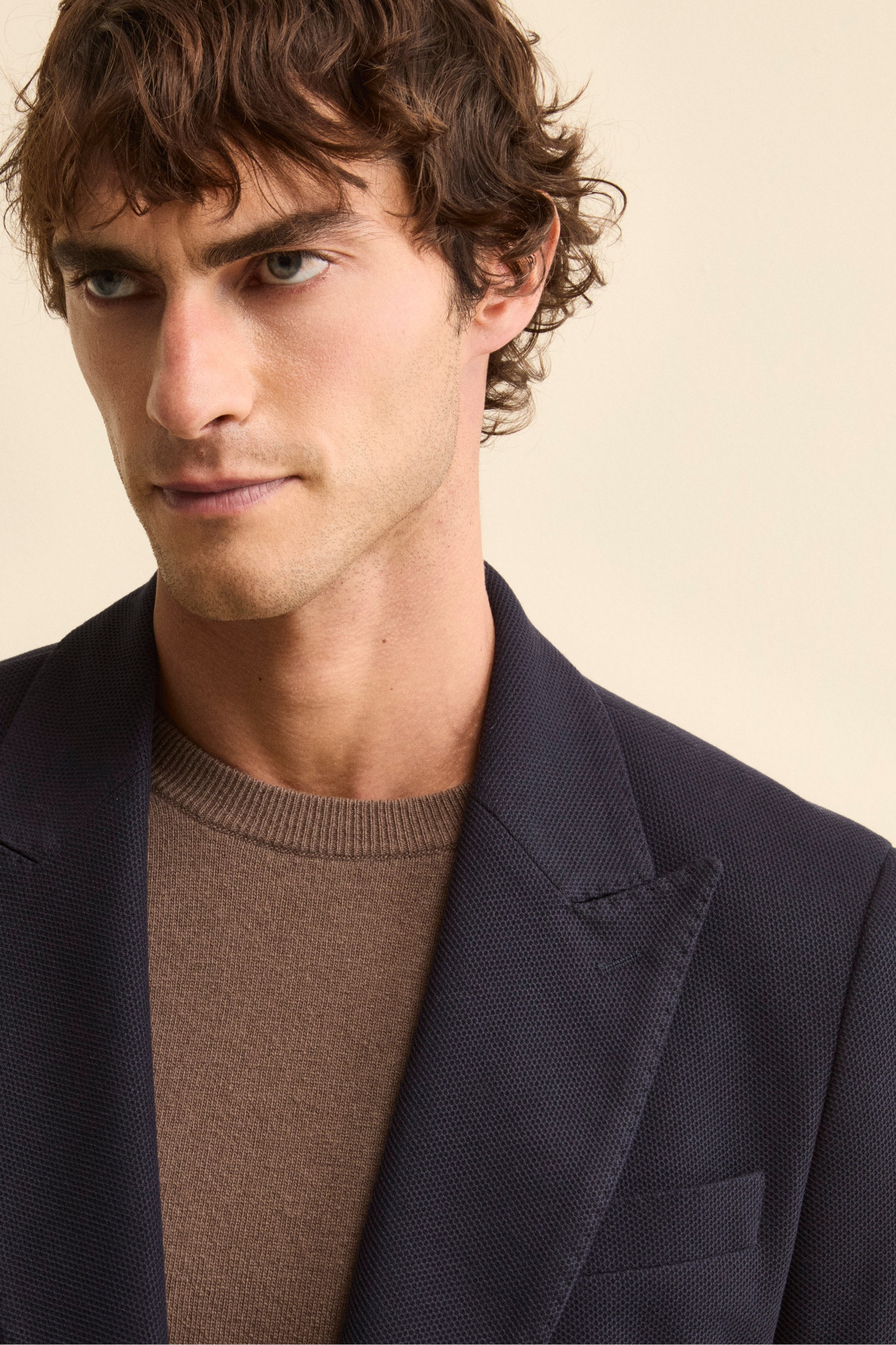 Giacca Semifoderata Doppiopetto Regular Fit - NAVY